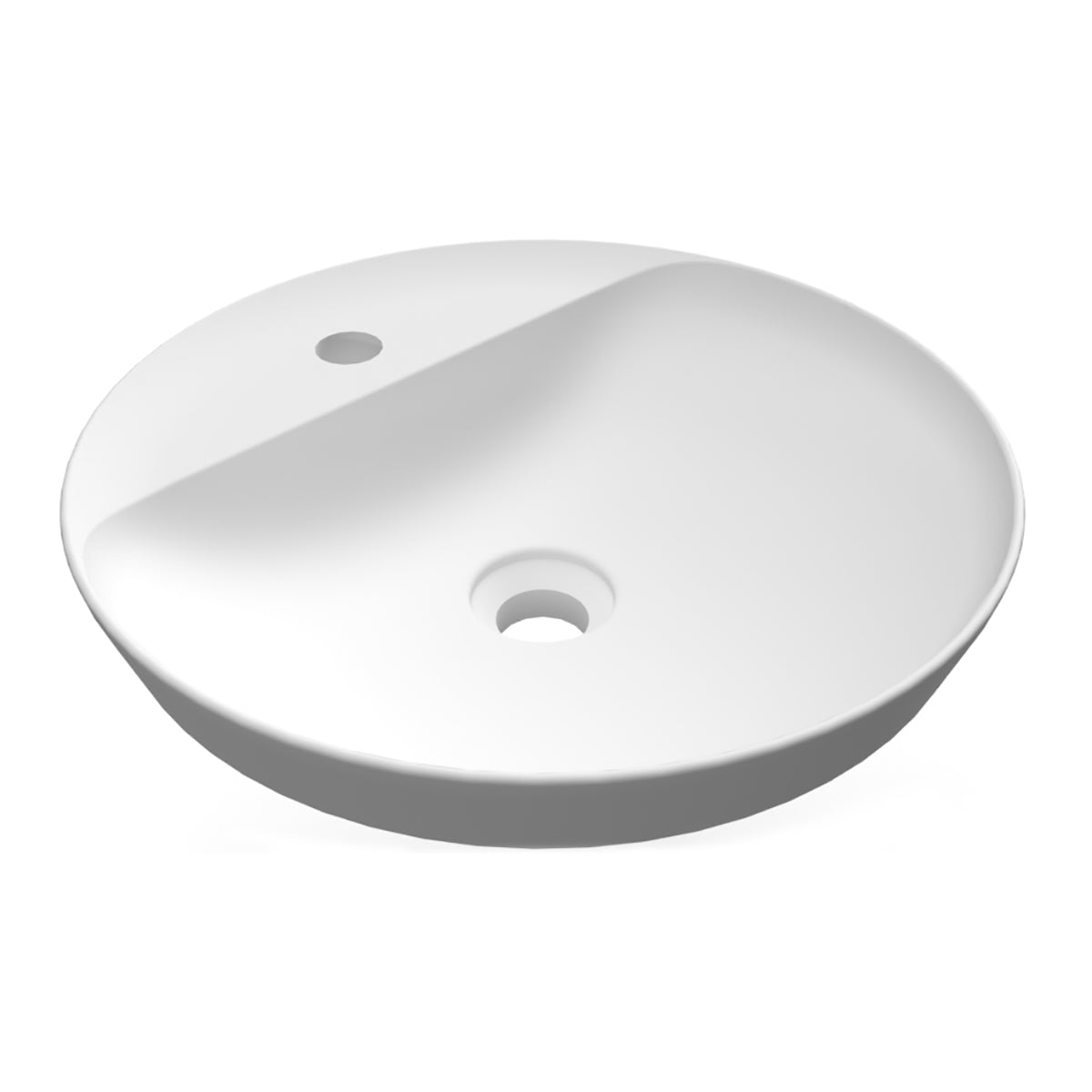 Lavabo ad incasso rotondo monoforo RAK ø 42 cm - Bianco