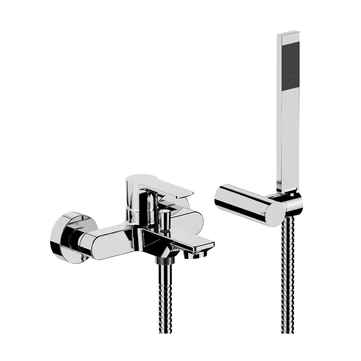Kit miscelatore lavabo, bidet con scarico e vasca Mariani serie Icon - Cromo 6
