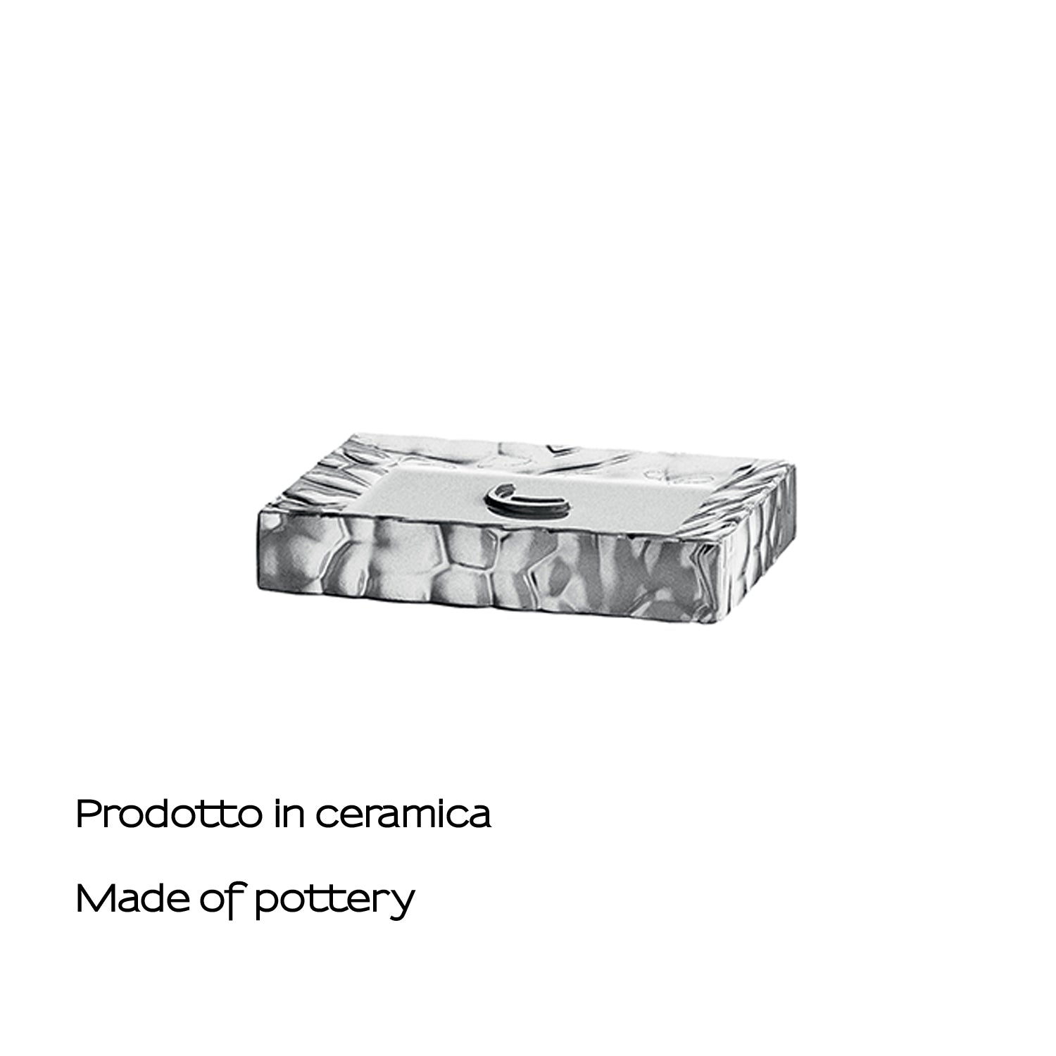 MT11-73 - Portasapone da appoggio in ceramica Gedy Serie New Martina - Finitura Argento 3