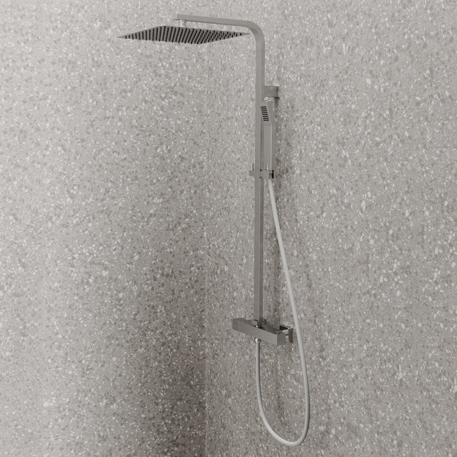 Colonna doccia in acciaio inox DocciaGo modello Kint - Cromato Lucido