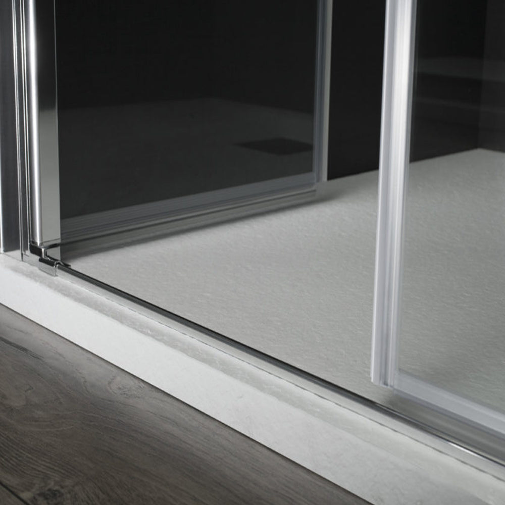 Porta doccia apertura Soffietto da 70 cm cristallo trasparente 6 mm temperato 4