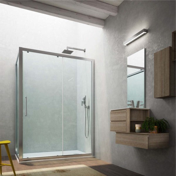 Porta Doccia Scorrevole 100 cm in cristallo trasparente 6 mm Hera