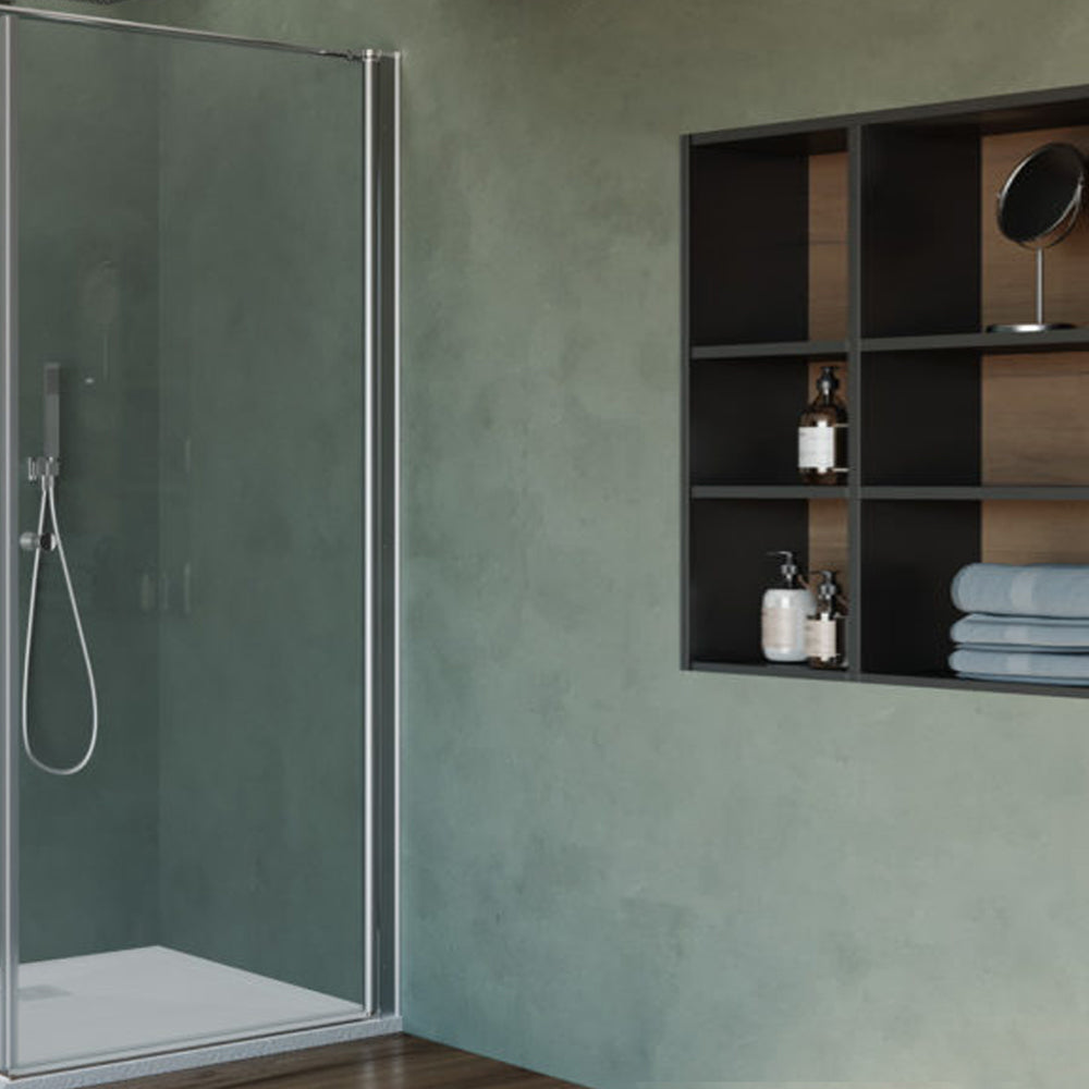 Porta doccia Iris apertura battente 70 cm cristallo trasparente 6 mm temperato 5