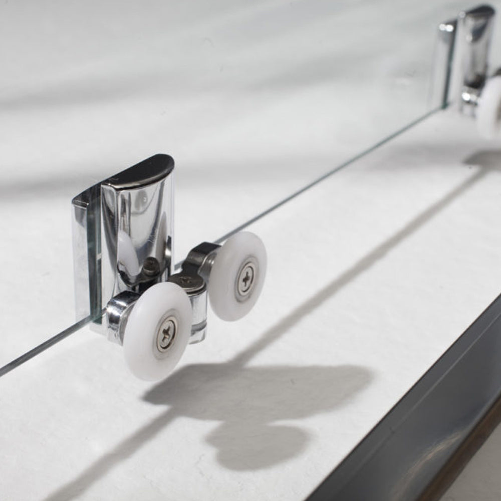 Porta Doccia Scorrevole 100 cm in cristallo opaco 6 mm modello Hera 2