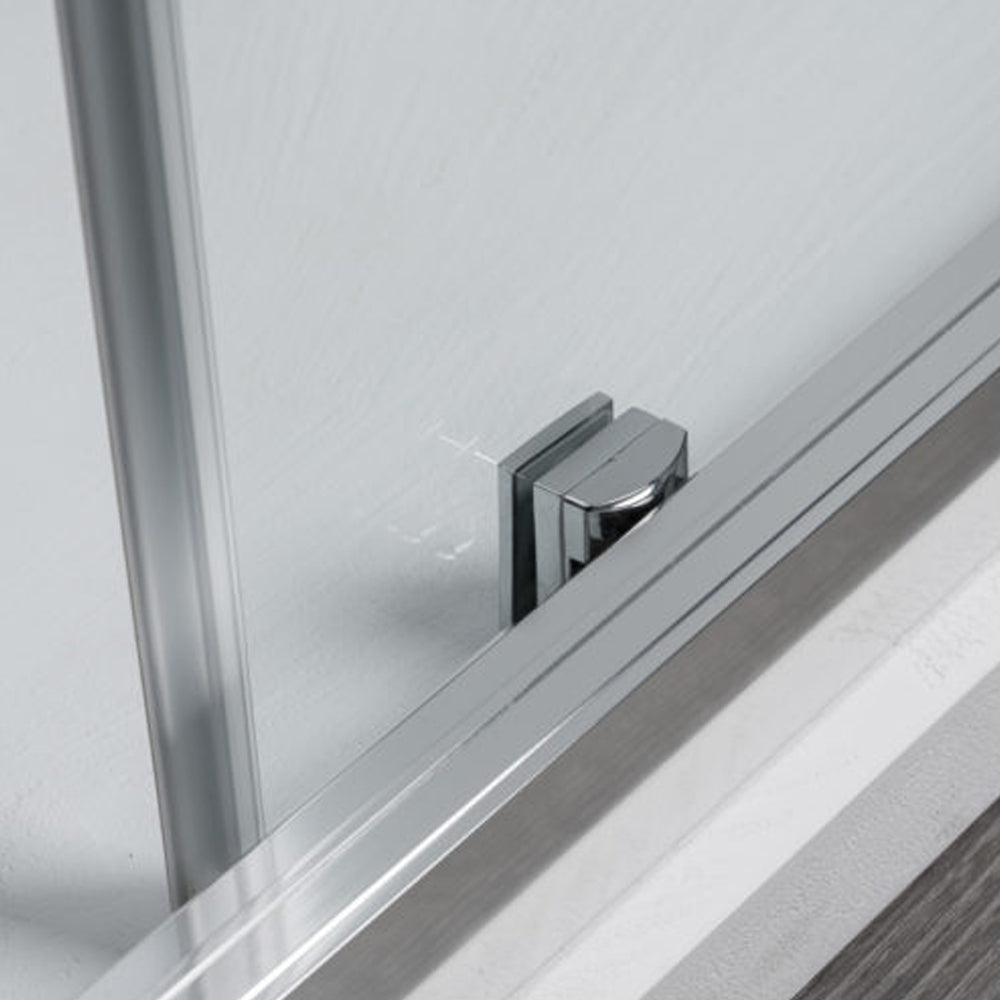 Porta doccia scorrevole da cm 120 installazione a nicchia modello Kleos in cristallo temperato mm 8 2