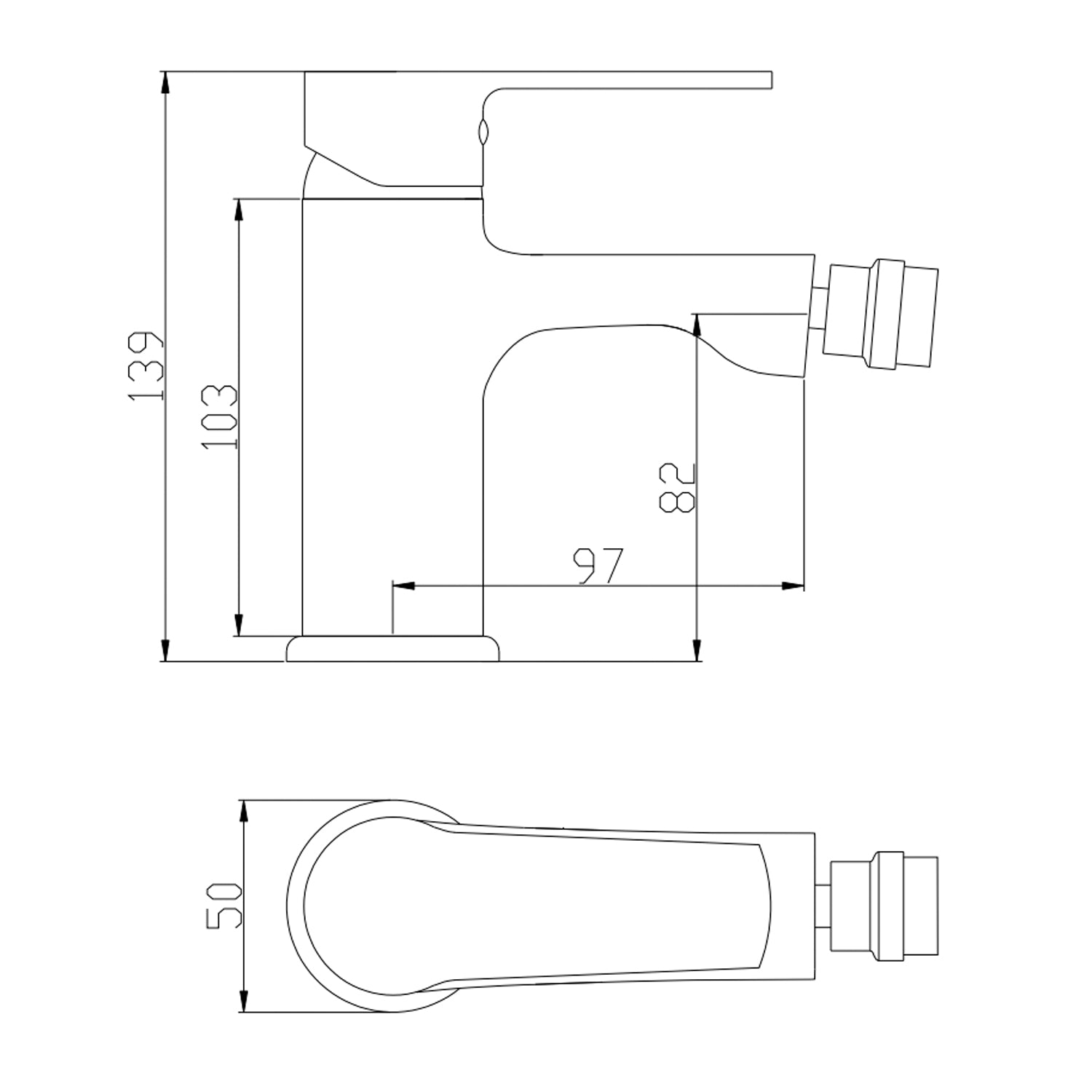 Kit rubinetteria lavabo con piletta di scarico e bidet Mariani serie Margaret - Cromo 2