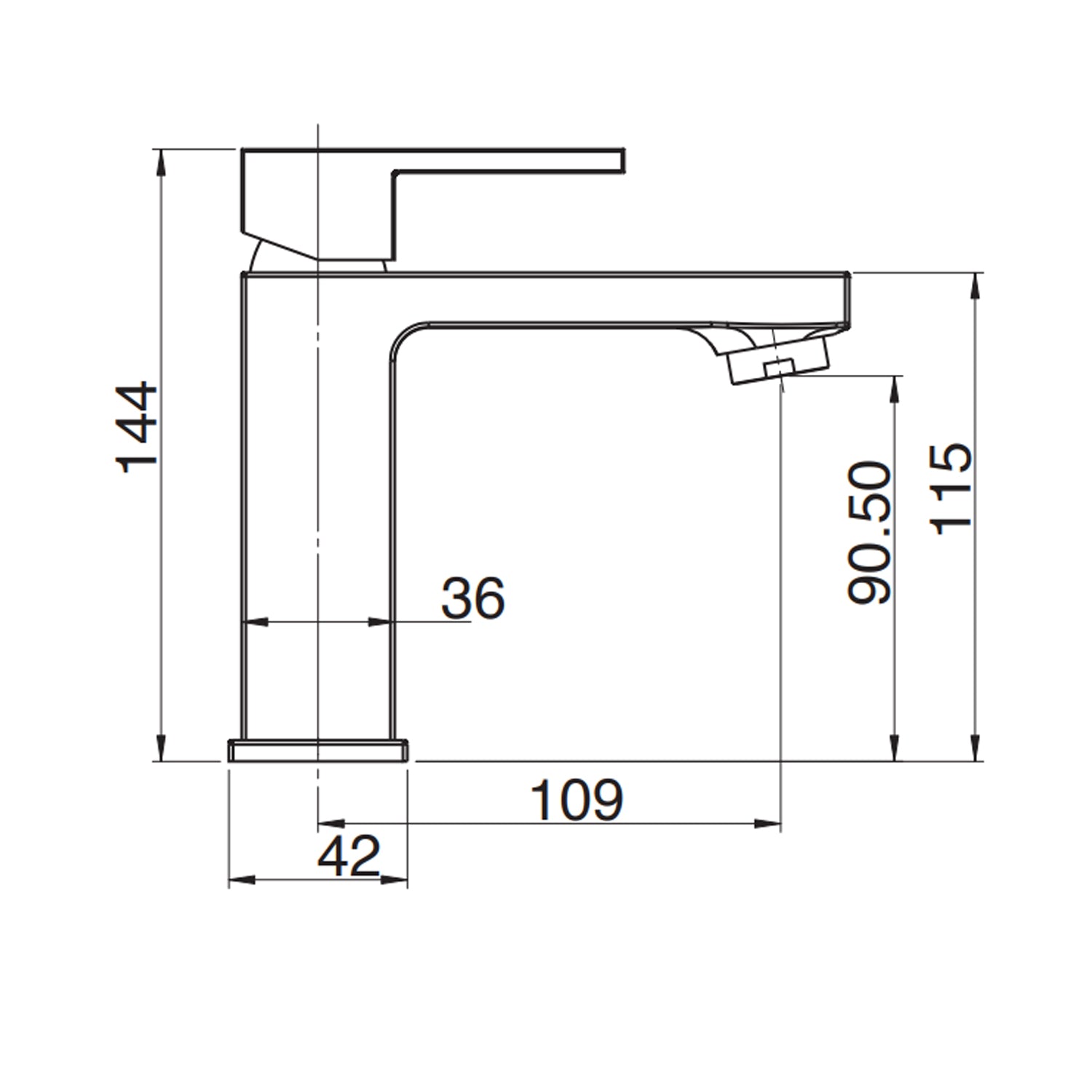 Kit rubinetteria lavabo, bidet e doccia RubiFlux serie Green 2.0 - Nero Opaco 4