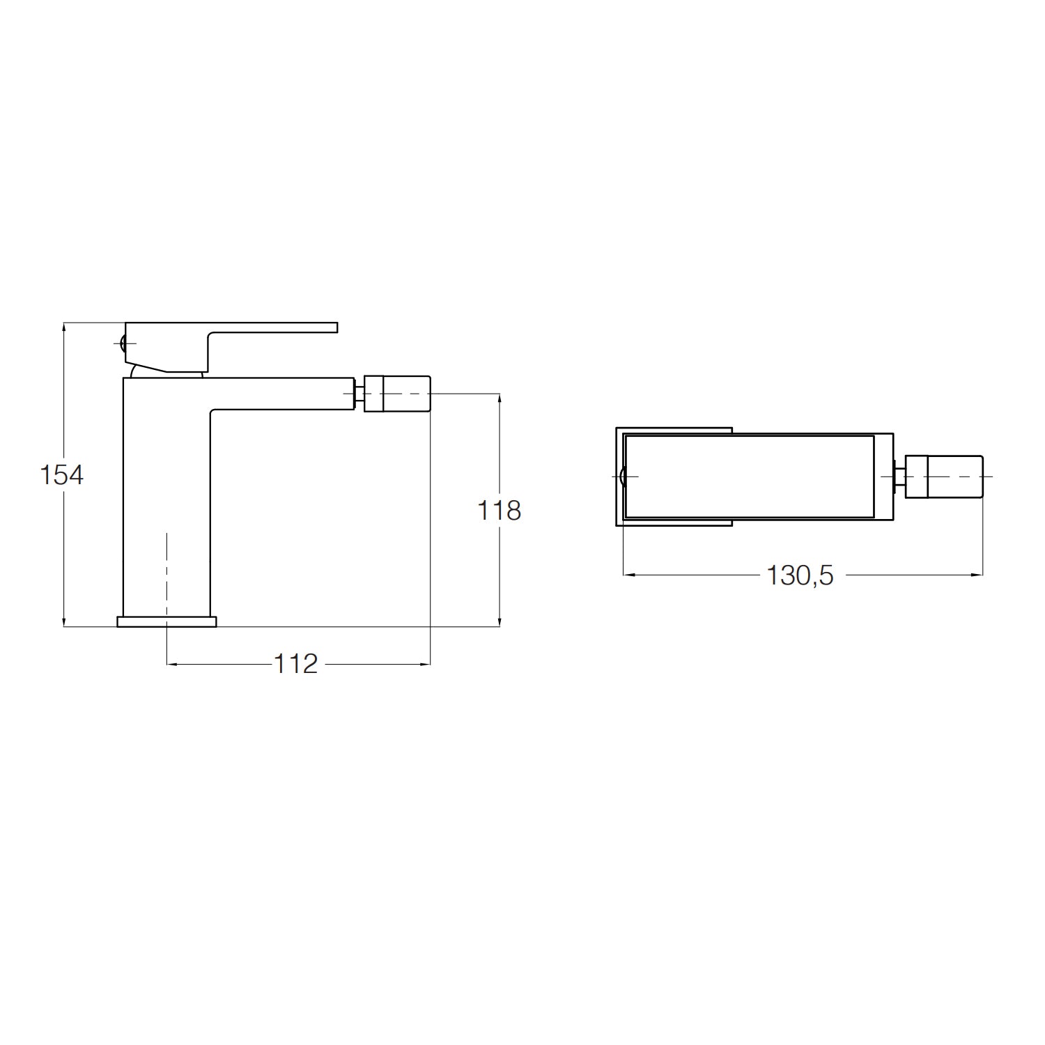 Kit rubinetteria lavabo, bidet e doccia RubiFlux serie Green 2.0 - Nero Opaco 2