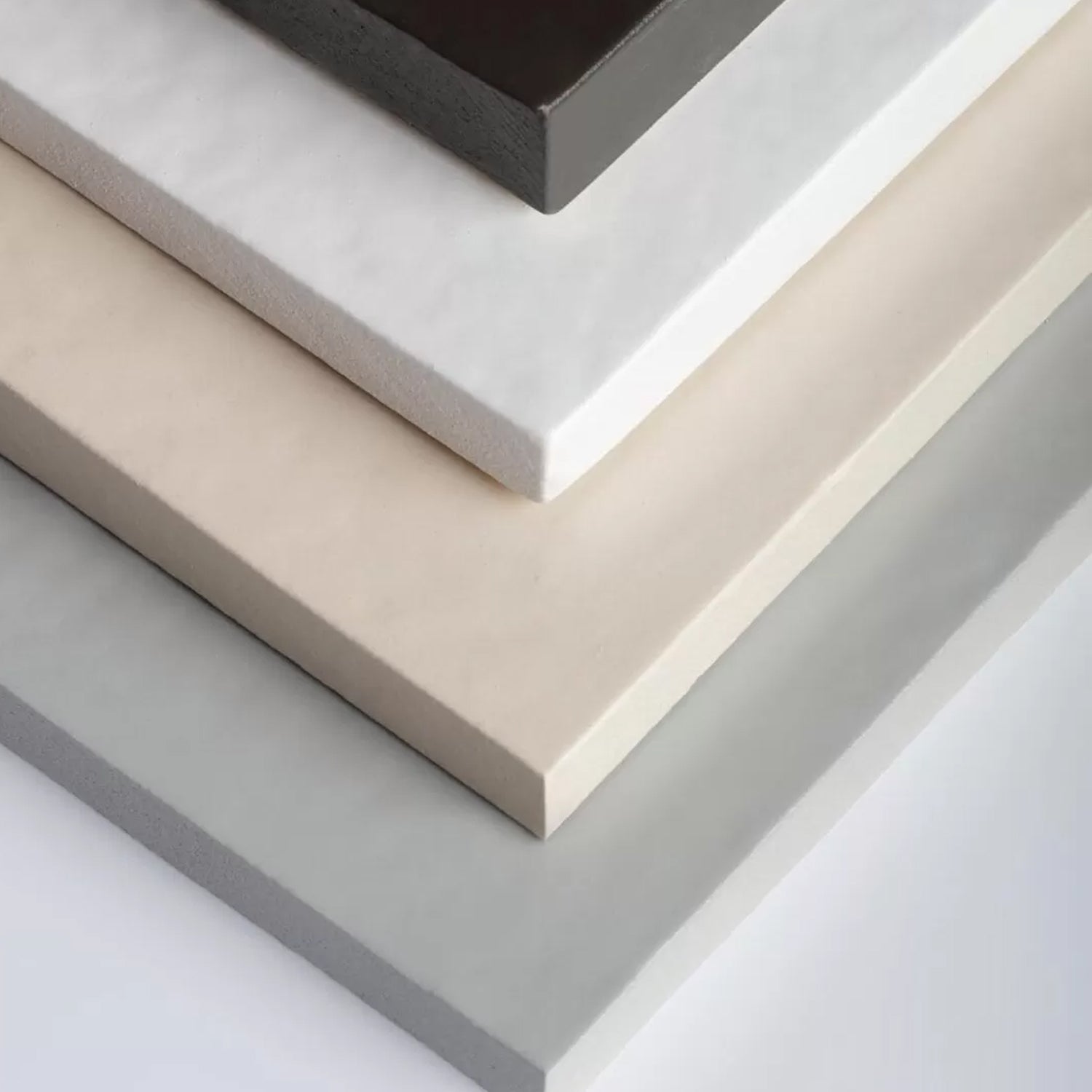  Piatto doccia rettangolare in ceramica effetto pietra modello Pietraceramica 80x140 cm - Bianco Gesso