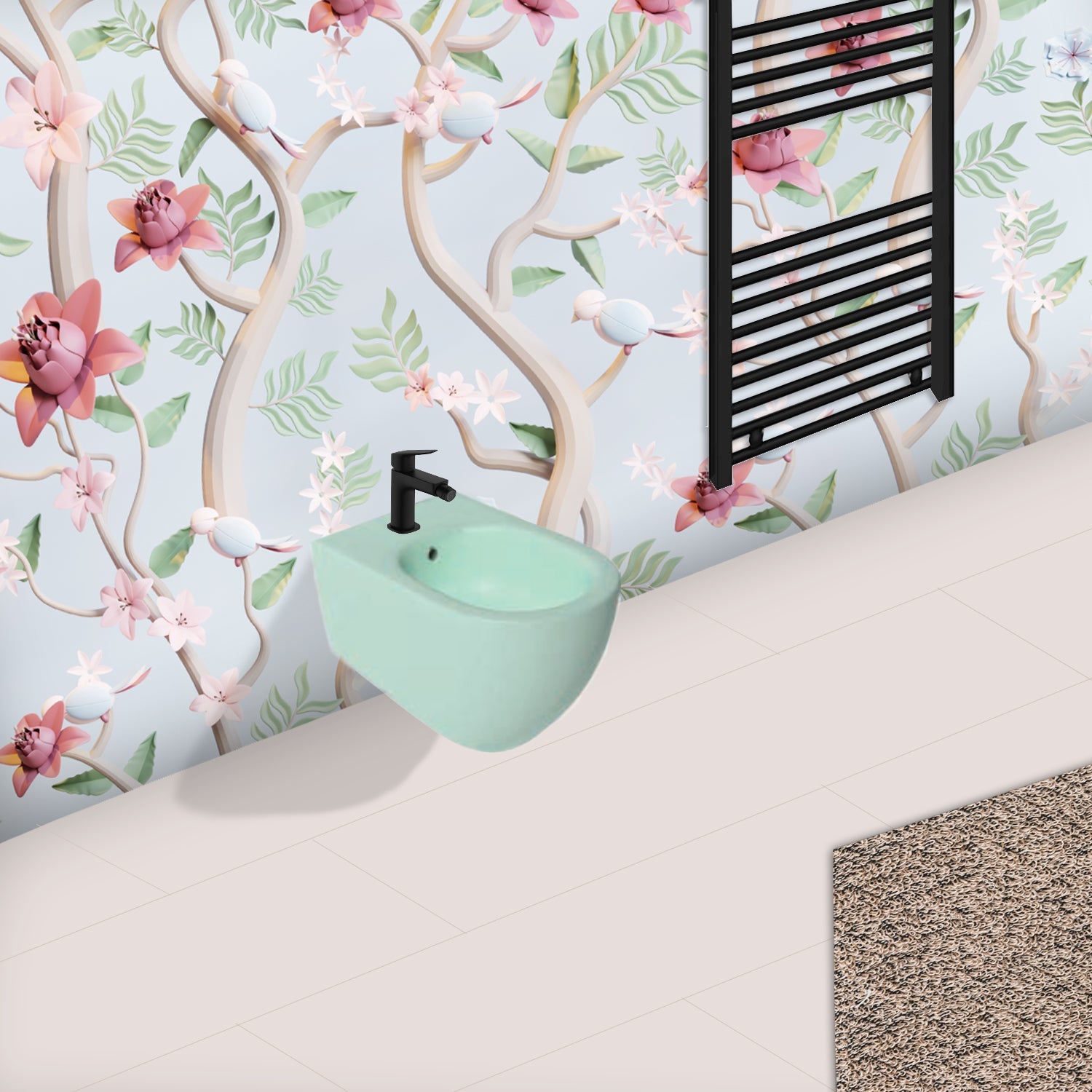  Bidet sospeso Rimless BathCore serie Infinity 53x36