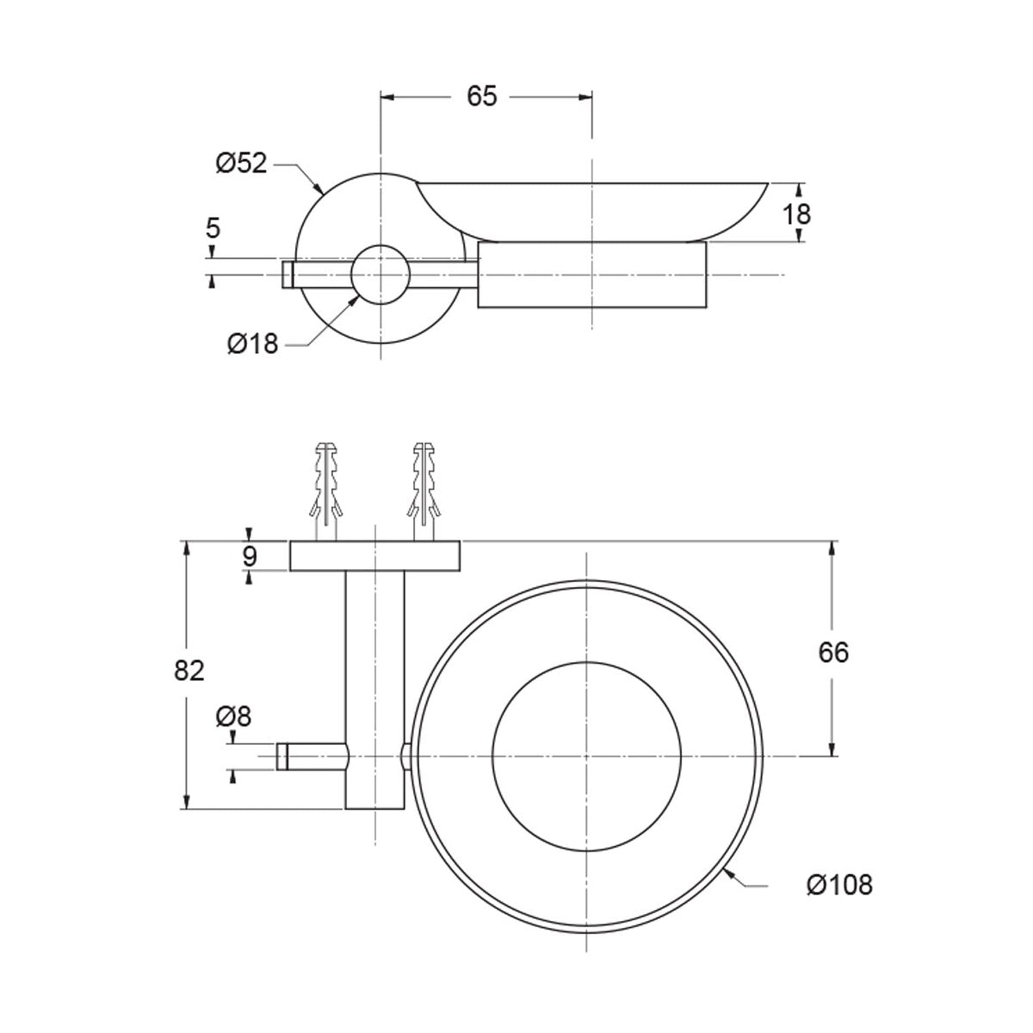  Portasapone serie Arte con attacco singolo in ottone nero opaco by CeramicStore | Lo specialista del tuo bagno