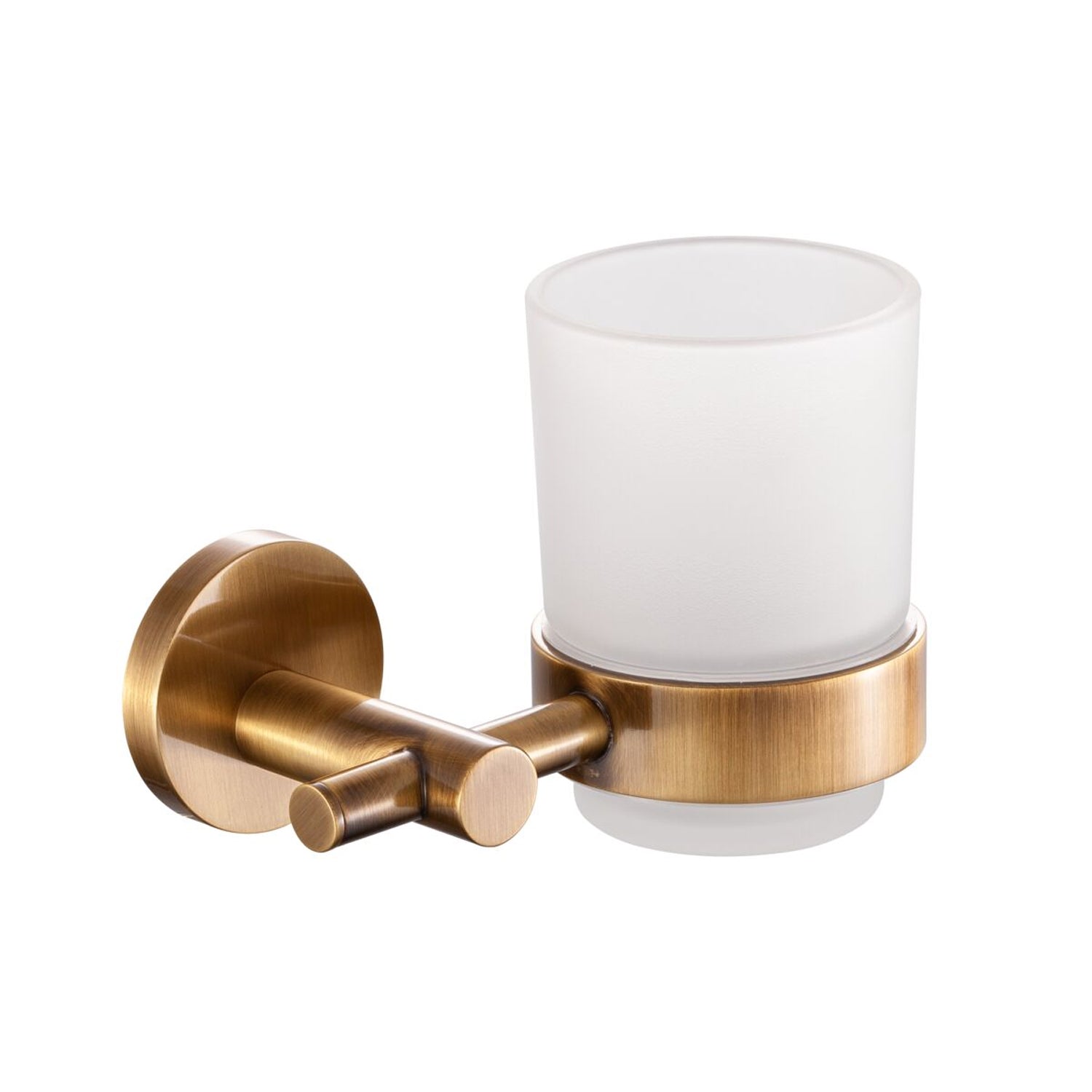 Portaspazzolino serie Arte con attacco singolo in ottone bronzo by CeramicStore | Lo specialista del tuo bagno