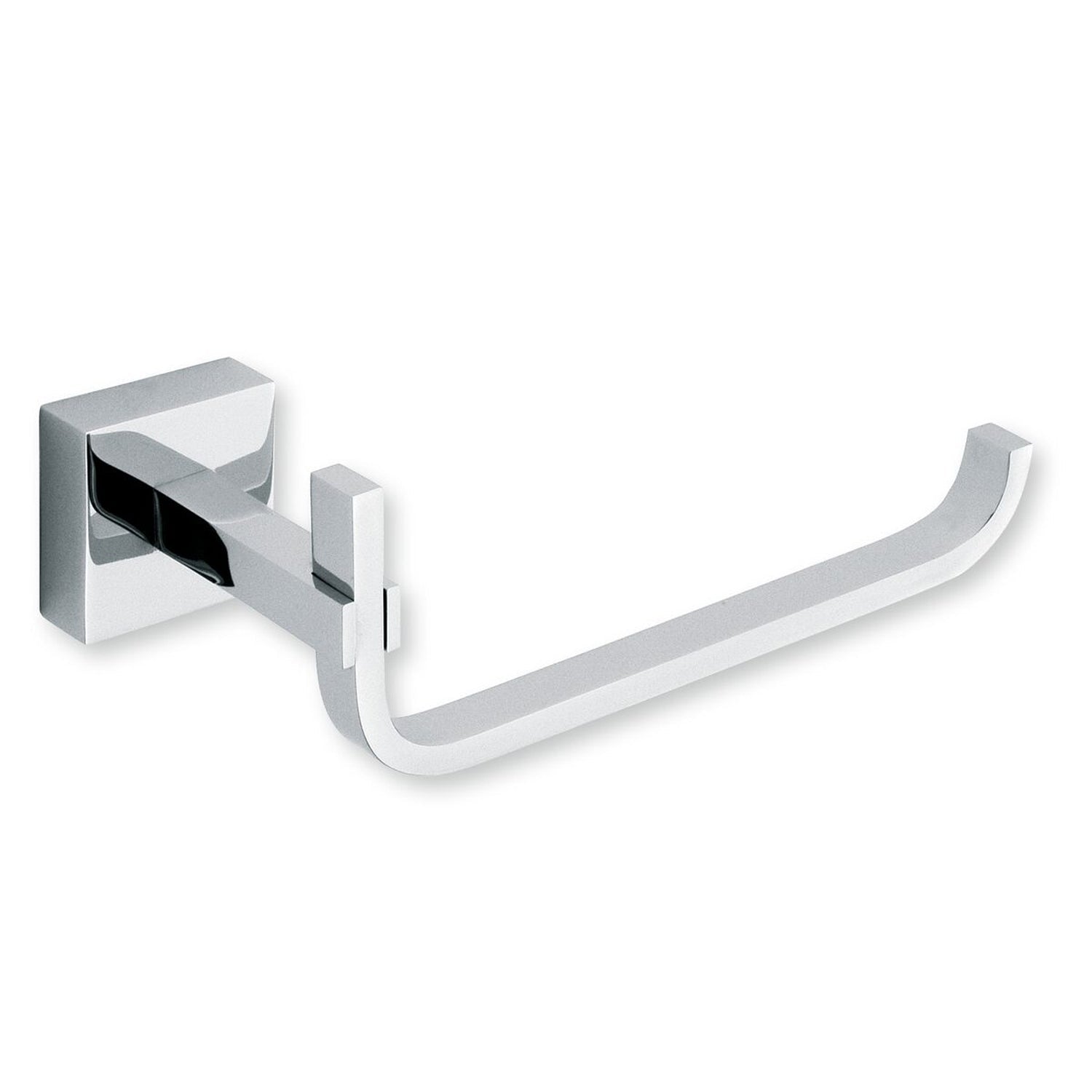 Portarotolo serie Glamour con attacco singolo in ottone cromo