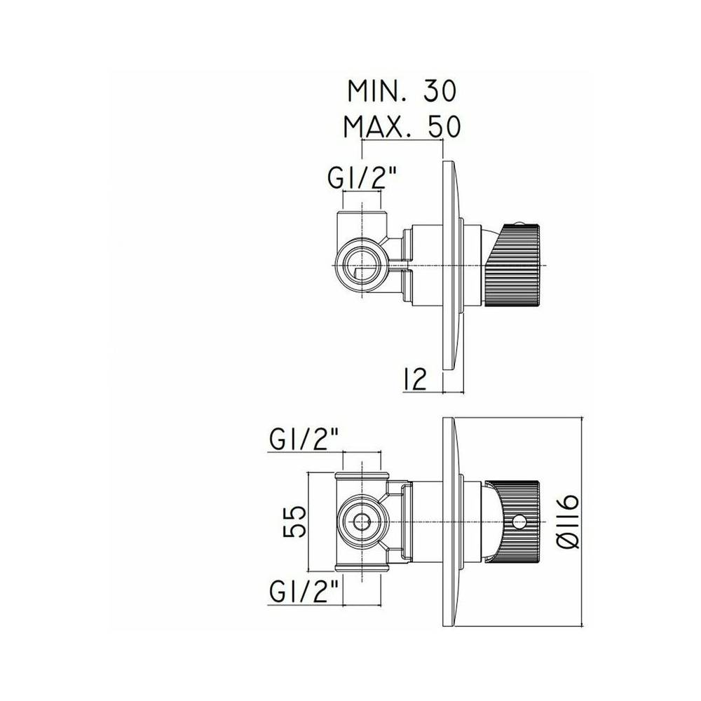  Kit Saliscendi PAFFONI Giada con miscelatore ad incasso JO010CR e presa acqua tonda a muro by CeramicStore | Lo specialista del tuo bagno