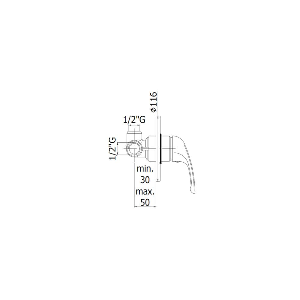  Set Saliscendi doccia con asta in metallo