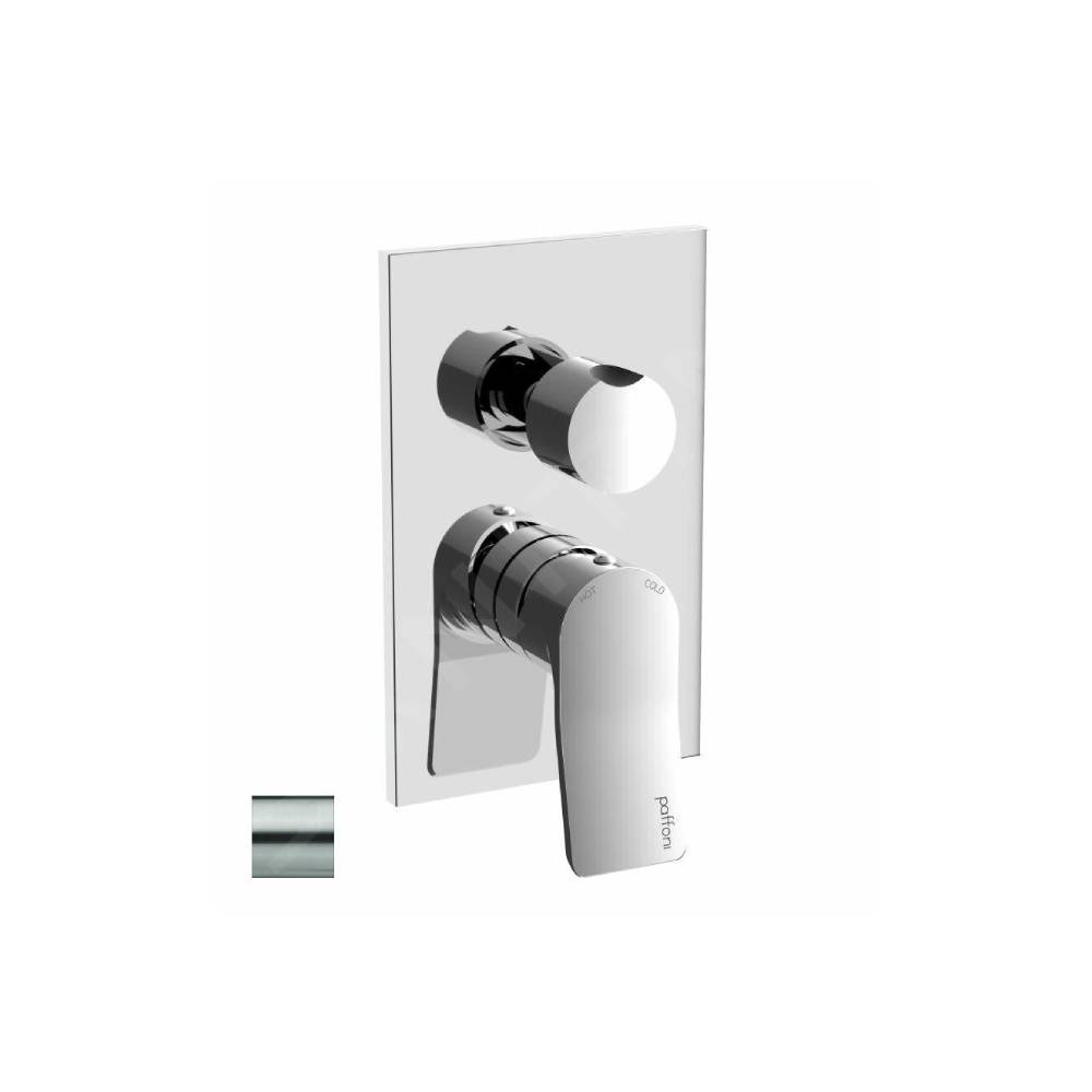 Miscelatore ad incasso doccia 2 uscite serie Tilt modello TI018ST/M steel looking Paffoni by CeramicStore | Lo specialista del tuo bagno