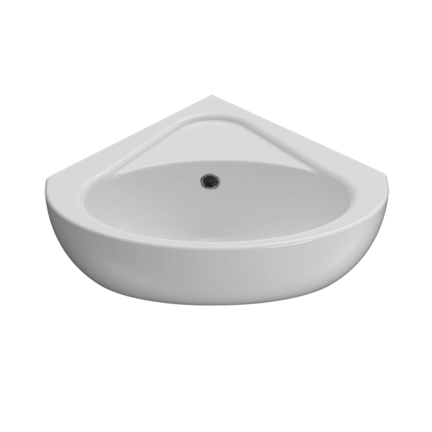 Lavabo ad angolo bianco sospeso Torano di Ceramica Globo 41