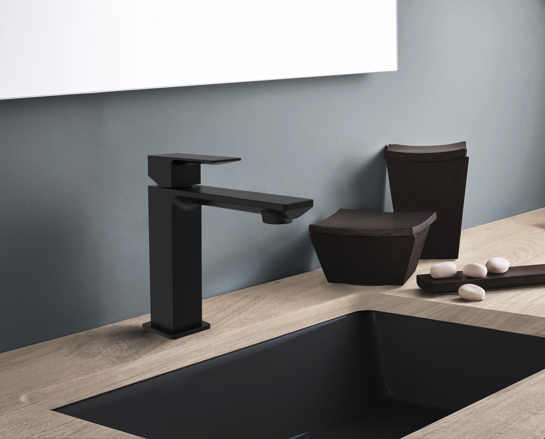 Miscelatore lavabo Paffoni collezione Elle senza piletta di scarico - Nero Opaco 3