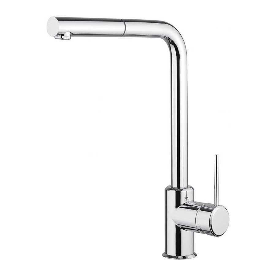 Miscelatore per lavello cucina  con doccino estraibile cromato lucido Modello India di Argo Rubinetterie 2