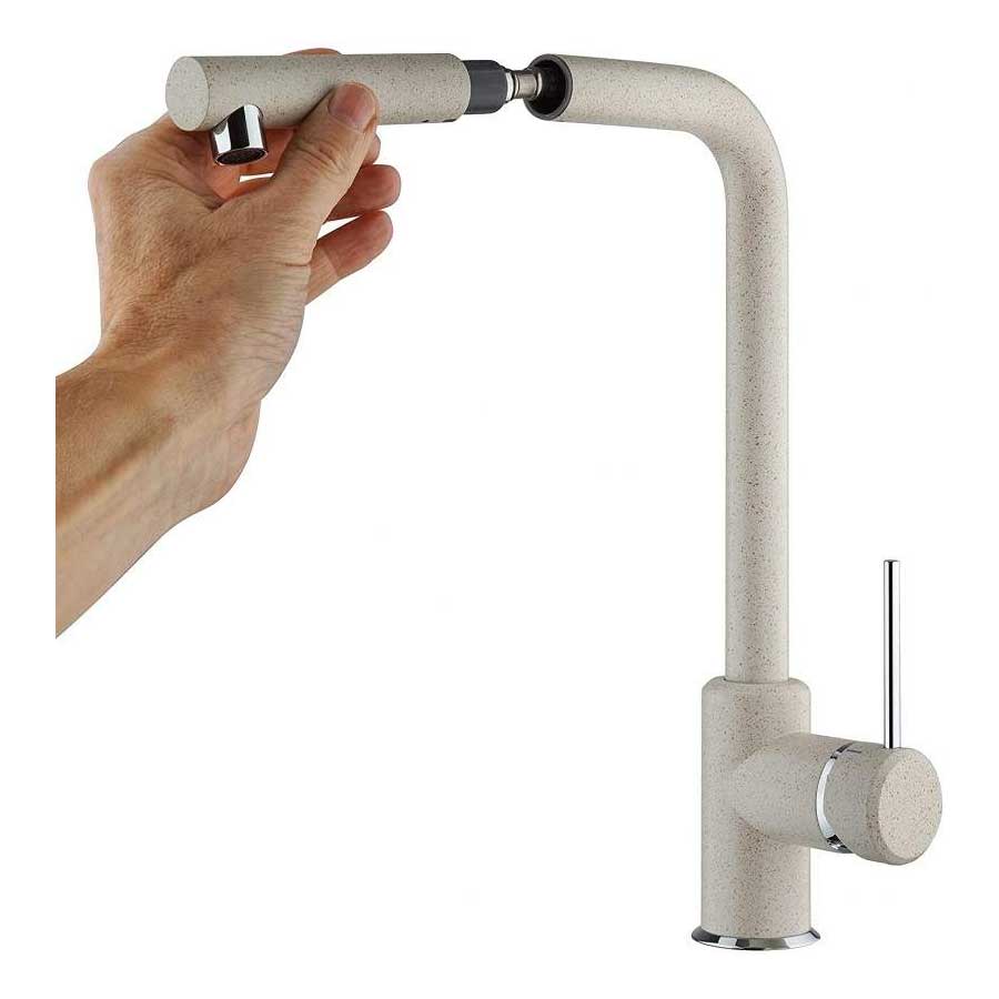 Miscelatore per lavello cucina  con doccino estraibile  Avena Modello India di Argo Rubinetterie 3