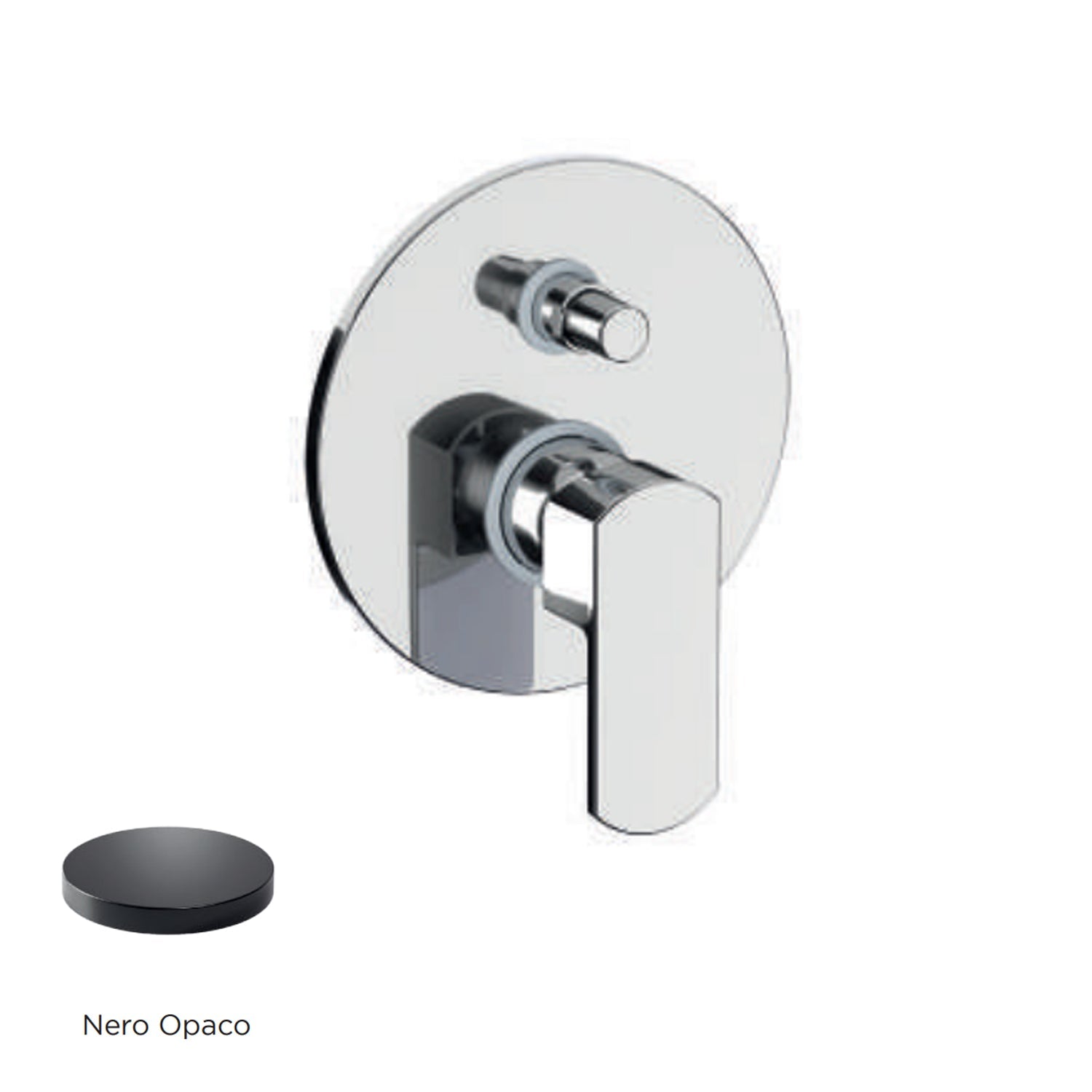 Miscelatore monocomando da incasso per doccia con deviatore RubiFlux serie Dema - Nero Opaco by CeramicStore | Lo specialista del tuo bagno