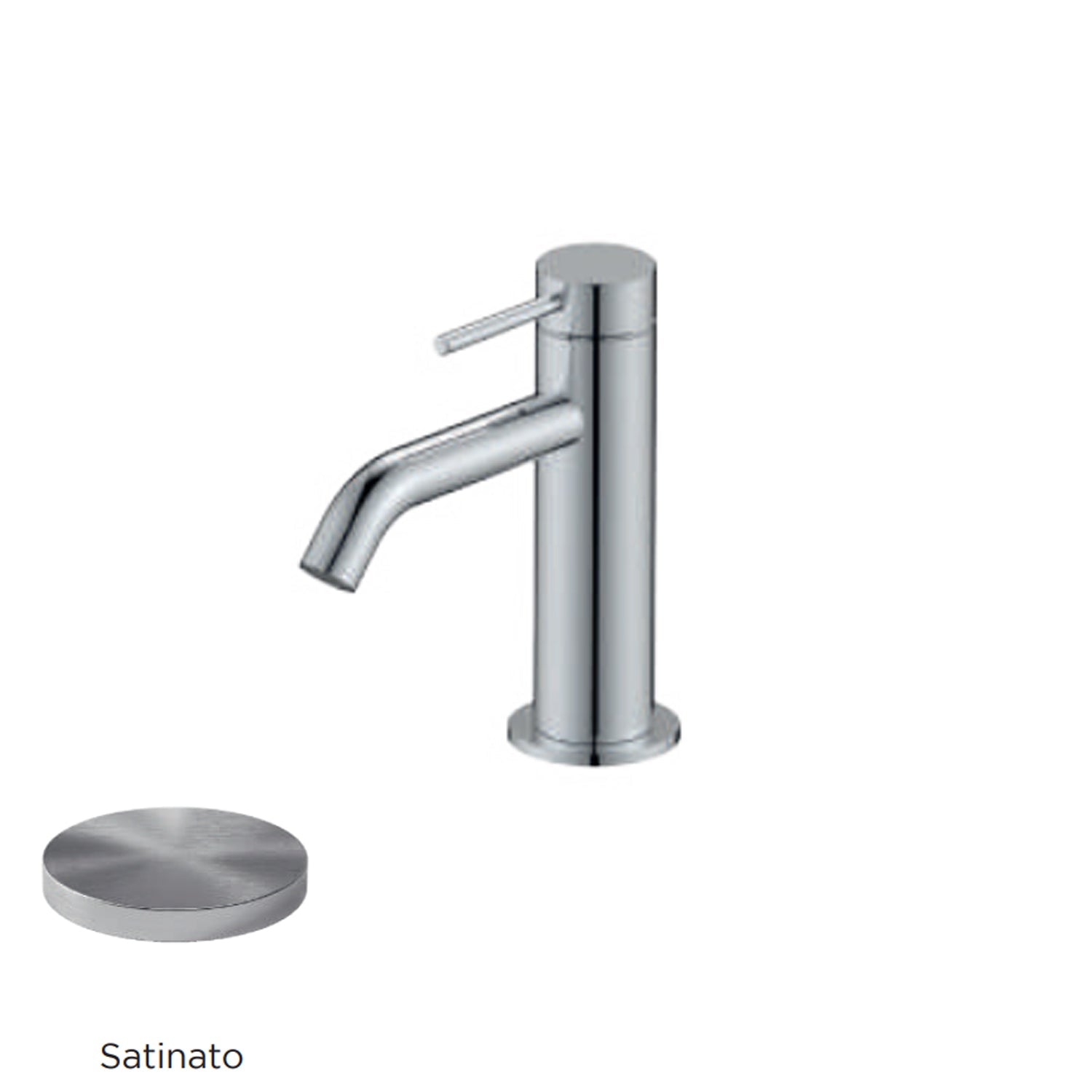 Miscelatore monocomando lavabo RubiFlux serie Regal - Satinato by CeramicStore | Lo specialista del tuo bagno