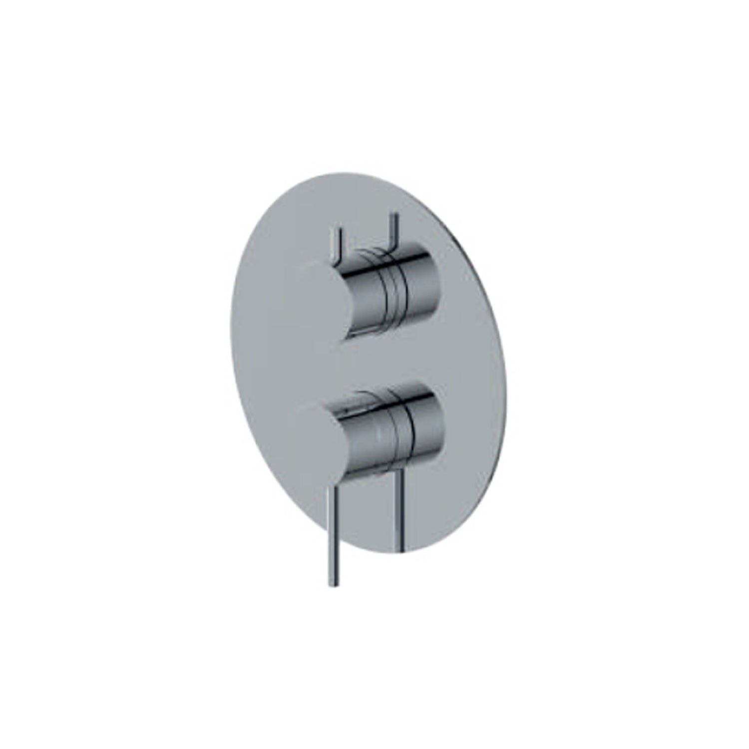 Miscelatore monocomando da incasso per doccia con deviatore RubiFlux serie Regal - Cromo by CeramicStore | Lo specialista del tuo bagno