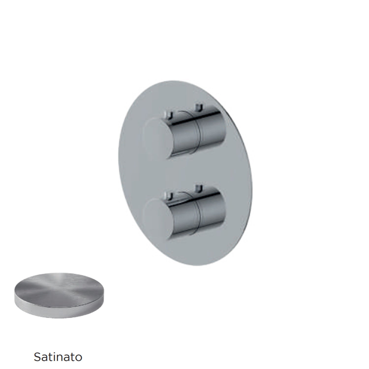 Miscelatore monocomando incasso termostatico con deviatore RubiFlux serie Regal - Satinato by CeramicStore | Lo specialista del tuo bagno