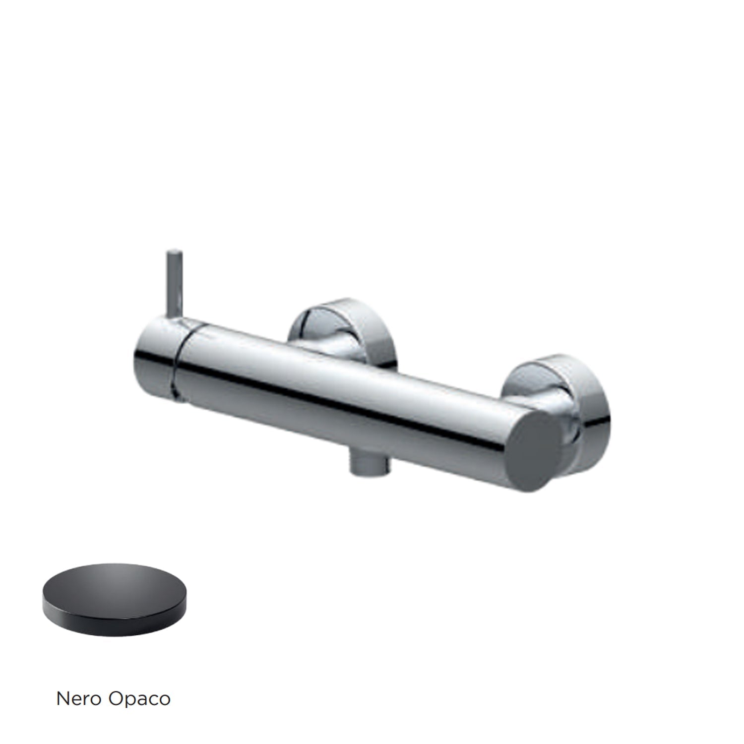 Miscelatore monocomando esterno per doccia RubiFlux serie Regal - Nero Opaco by CeramicStore | Lo specialista del tuo bagno