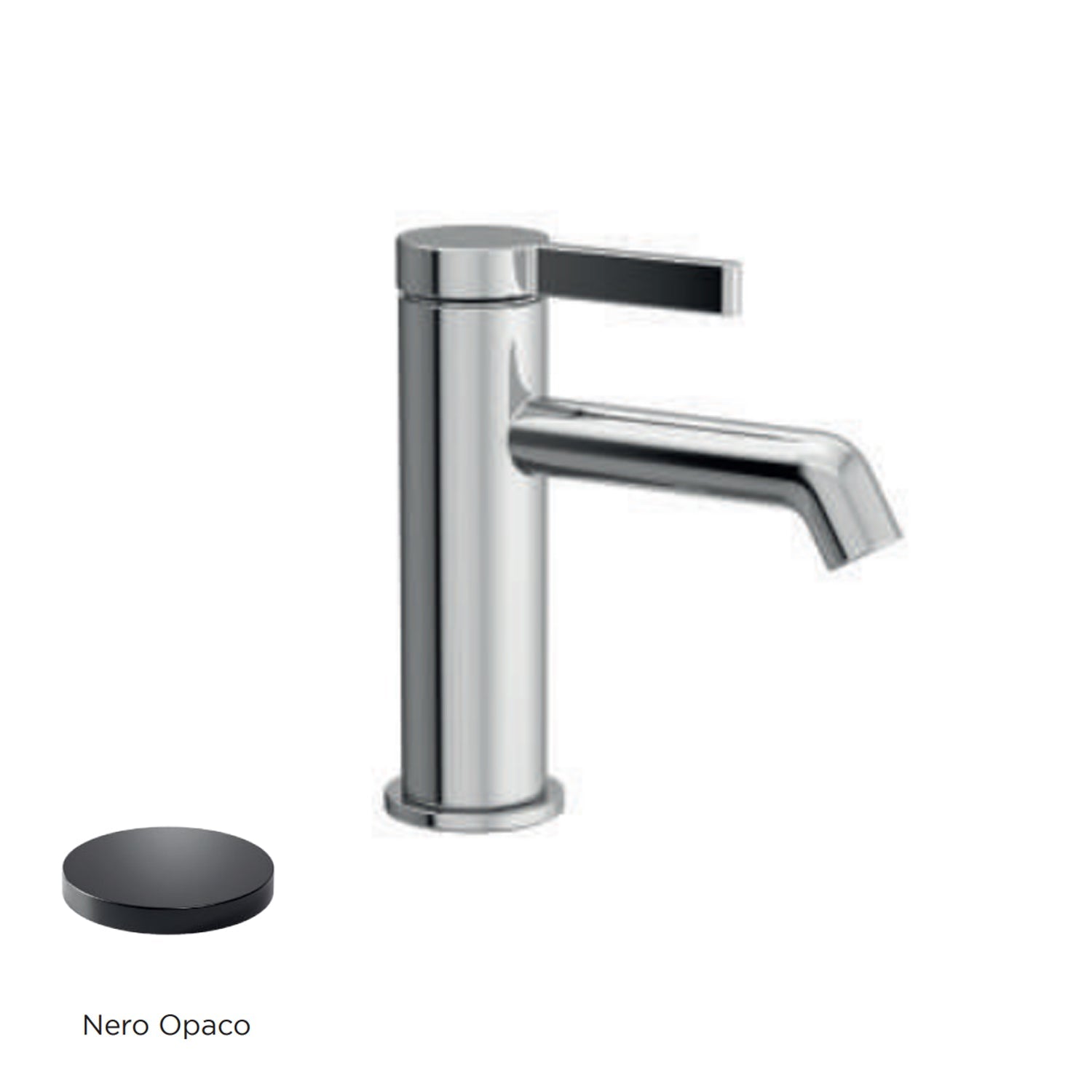 Miscelatore monocomando lavabo RubiFlux serie Tundra - Nero Opaco by CeramicStore | Lo specialista del tuo bagno