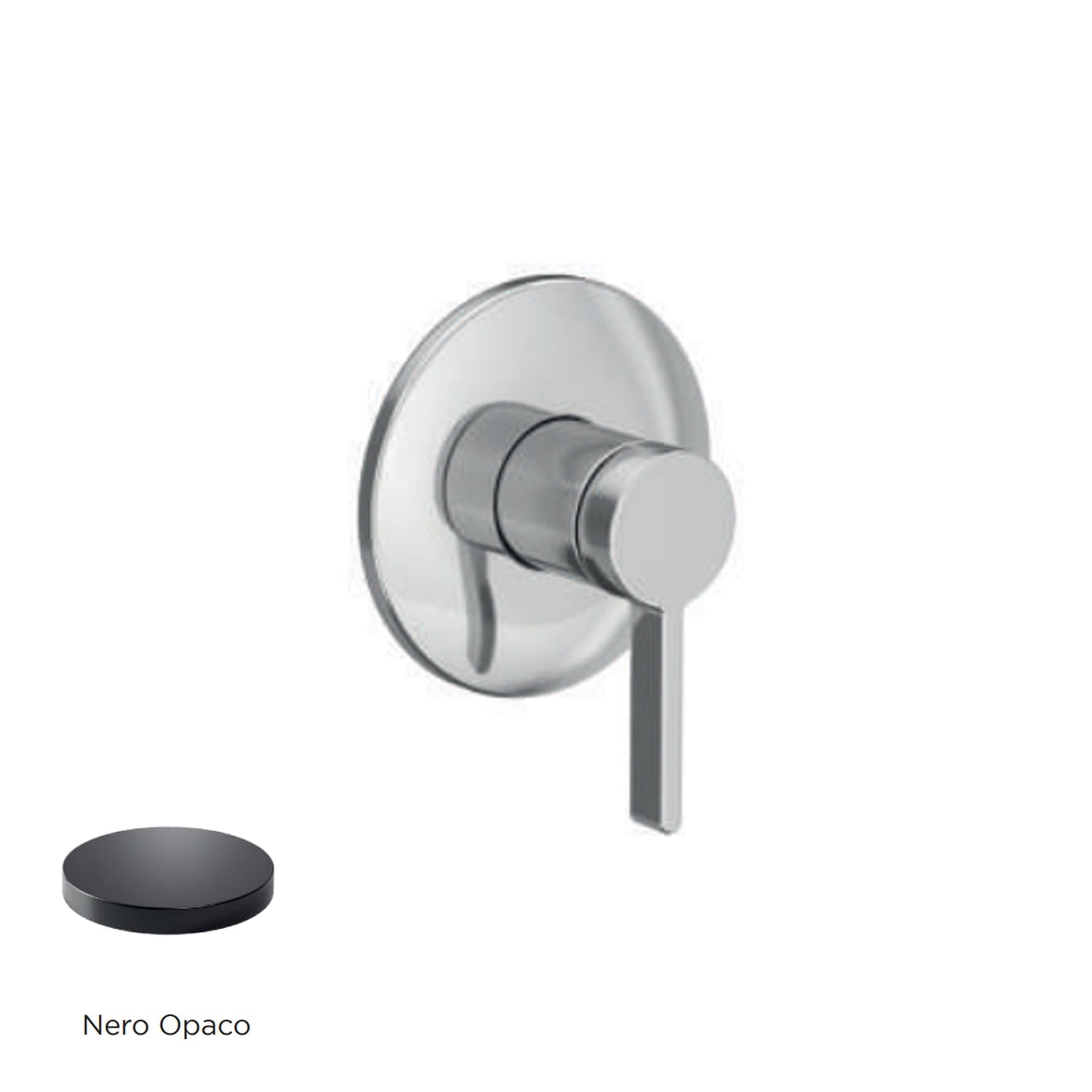 Miscelatore monocomando da incasso per doccia RubiFlux serie Tundra - Nero Opaco by CeramicStore | Lo specialista del tuo bagno