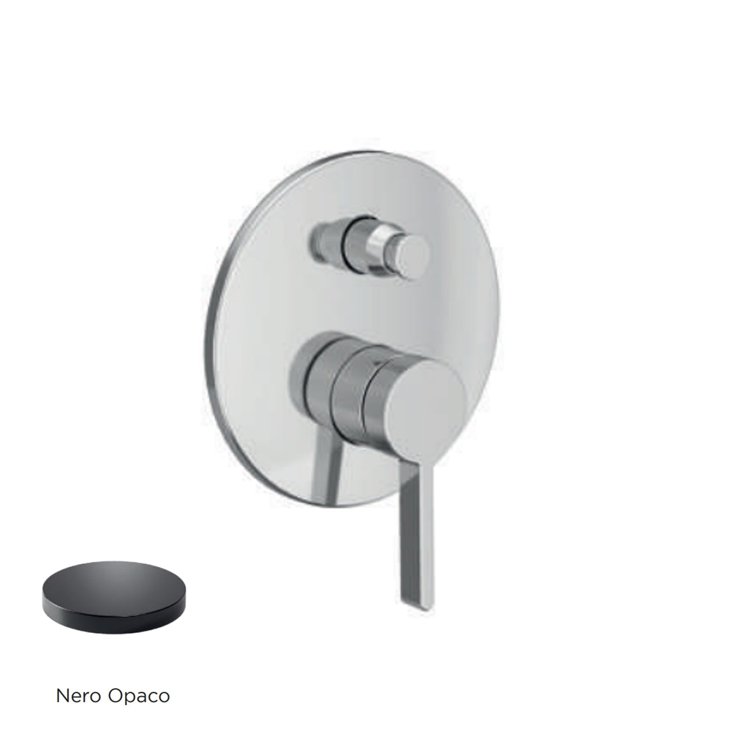 Miscelatore monocomando da incasso per doccia con deviatore RubiFlux serie Tundra - Nero Opaco by CeramicStore | Lo specialista del tuo bagno