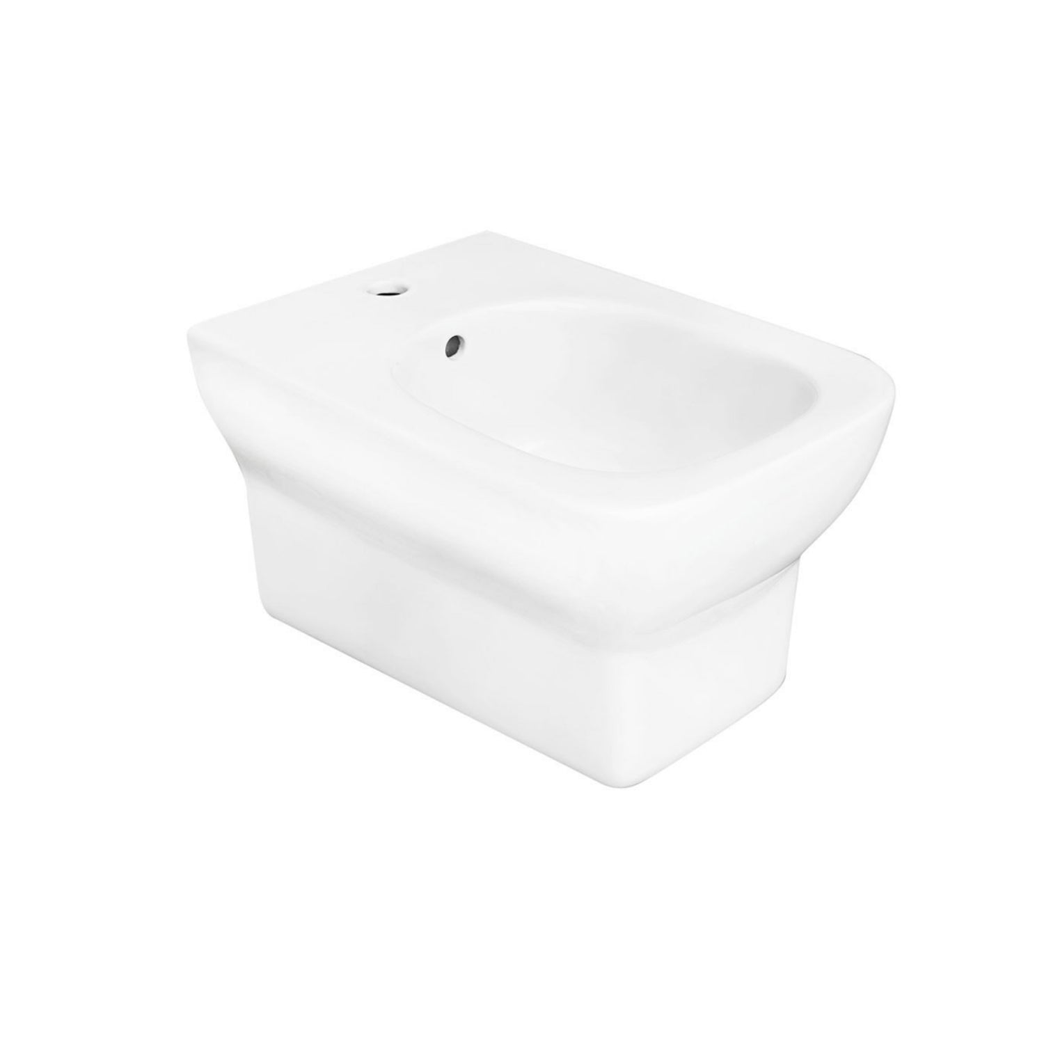 Bidet sospeso BathCore serie Jasmine 51x36x32 cm - Bianco Lucido