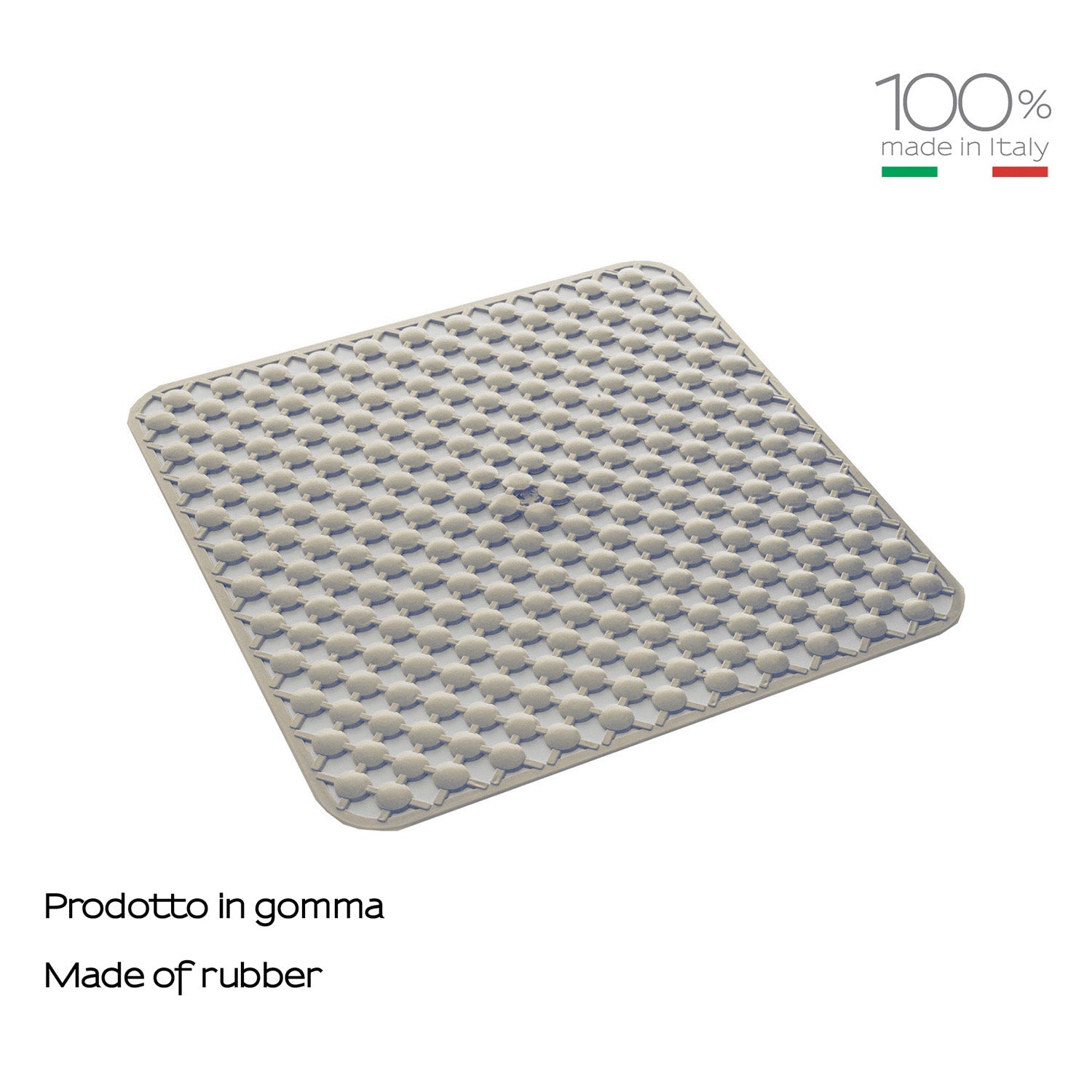  Tappeto antiscivolo doccia 53x53 in gomma modello Geo di Gedy - Beige by CeramicStore | Lo specialista del tuo bagno