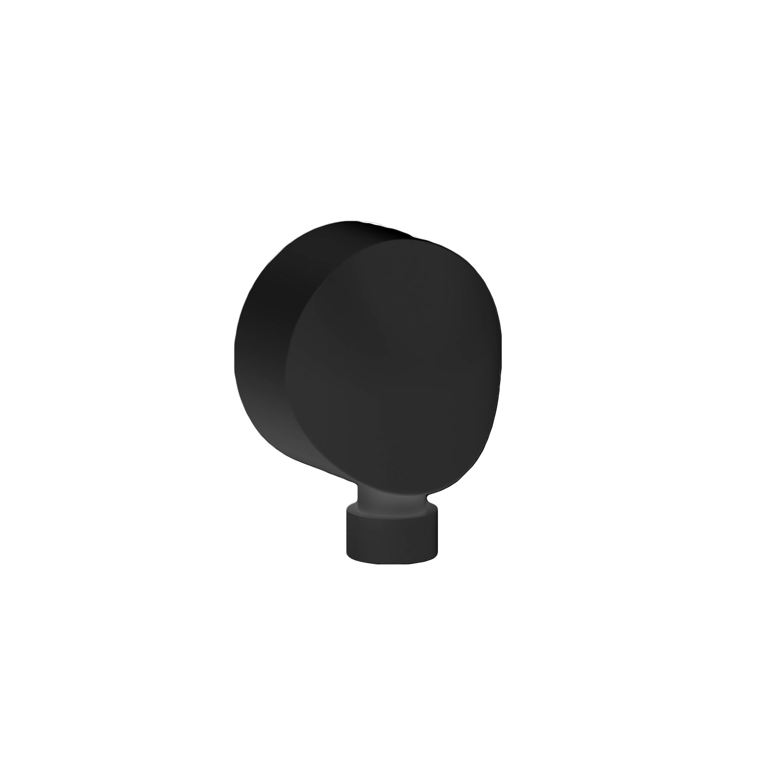 Presa acqua doccia tonda a muro in ottone diam. 54 mm attacco 1/2''M Nero Opaco by CeramicStore | Lo specialista del tuo bagno