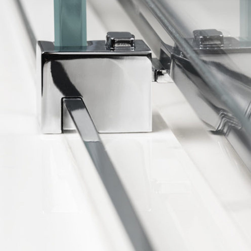 Box doccia rettangolare con apertura scorrevole verso destra cm 120x70 modello Lauren in cristallo temperato mm 8 5