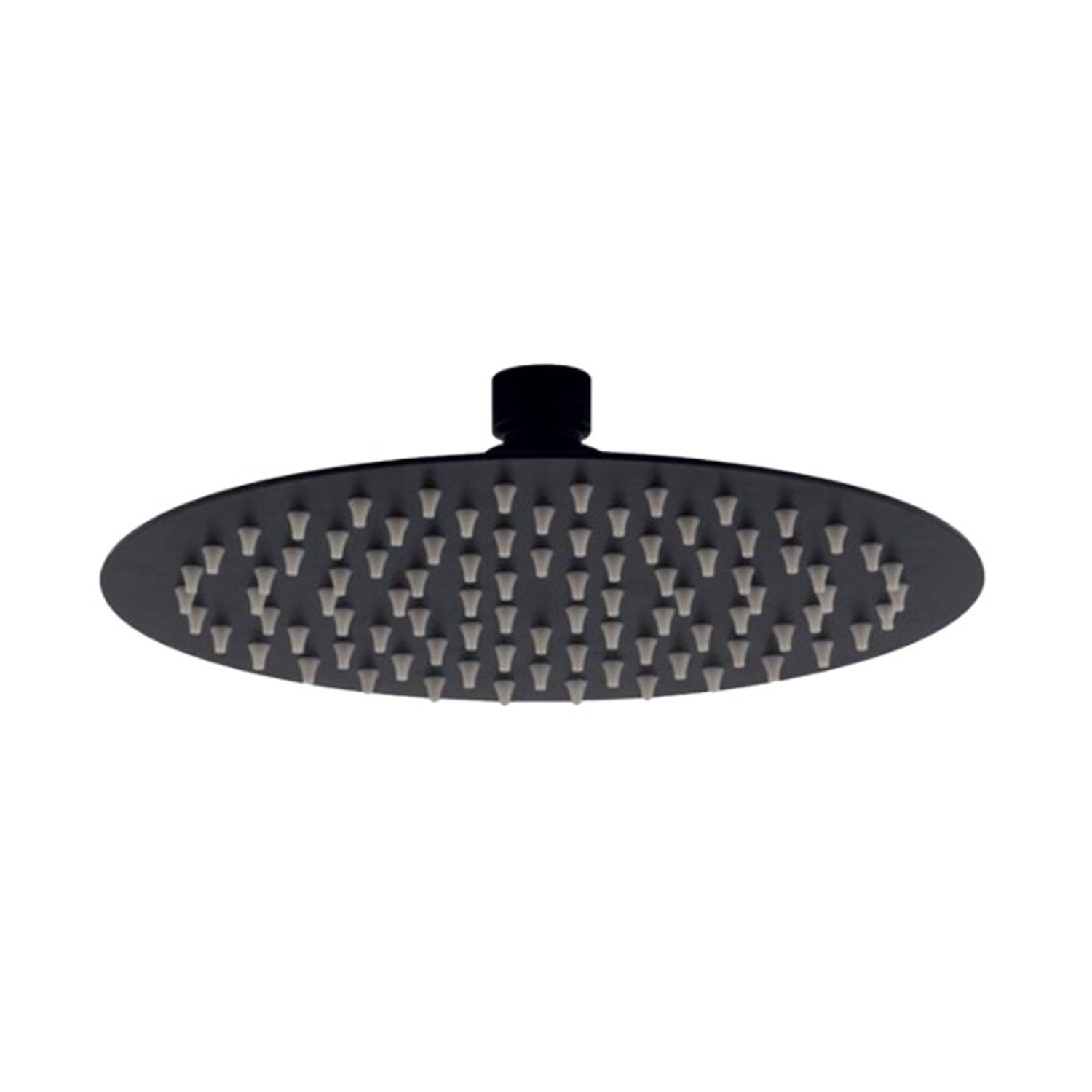 Soffione in Acciaio Inox ultrapiatto rotondo diam. 200 - Nero Opaco by CeramicStore | Lo specialista del tuo bagno