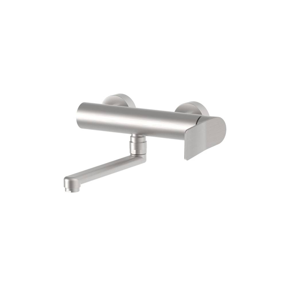 Miscelatore per lavello a parete serie Tilt modello TI161ST Steel looking Paffoni by CeramicStore | Lo specialista del tuo bagno