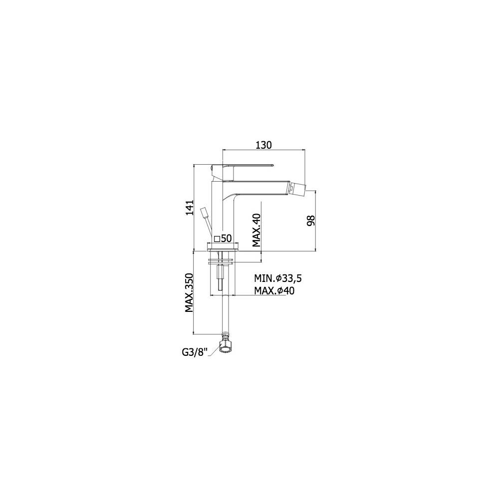  Miscelatore bidet sopra piano serie Tango modello TA131ST steel looking Paffoni by CeramicStore | Lo specialista del tuo bagno