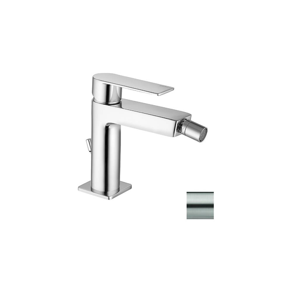 Miscelatore bidet sopra piano con scarico serie Tango modello TA135ST steel looking Paffoni by CeramicStore | Lo specialista del tuo bagno