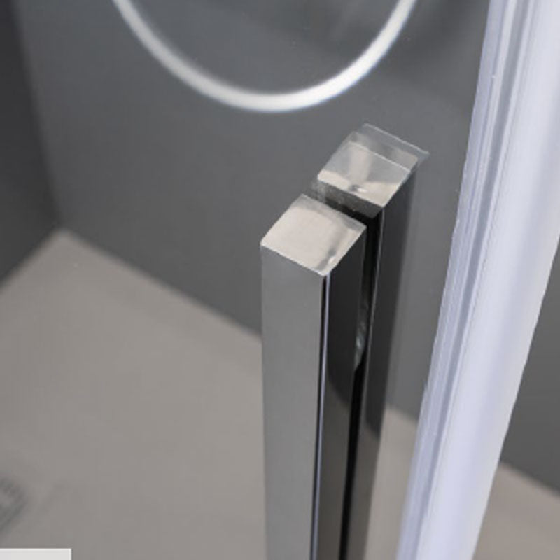  Box Doccia ad angolo 80x110 con lato fisso e porta scorrevole in cristallo 6 mm e profilo Cromo brillante Versione Destra by CeramicStore | Lo specialista del tuo bagno