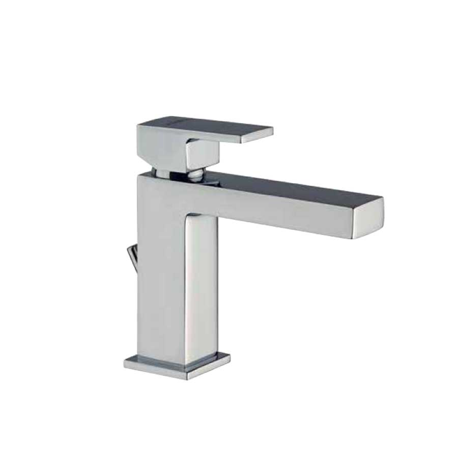 Set di rubinetti quadrati per lavabo e bidet e doccia esterno finitura cromata collezione More di Argo Rubinetterie 7