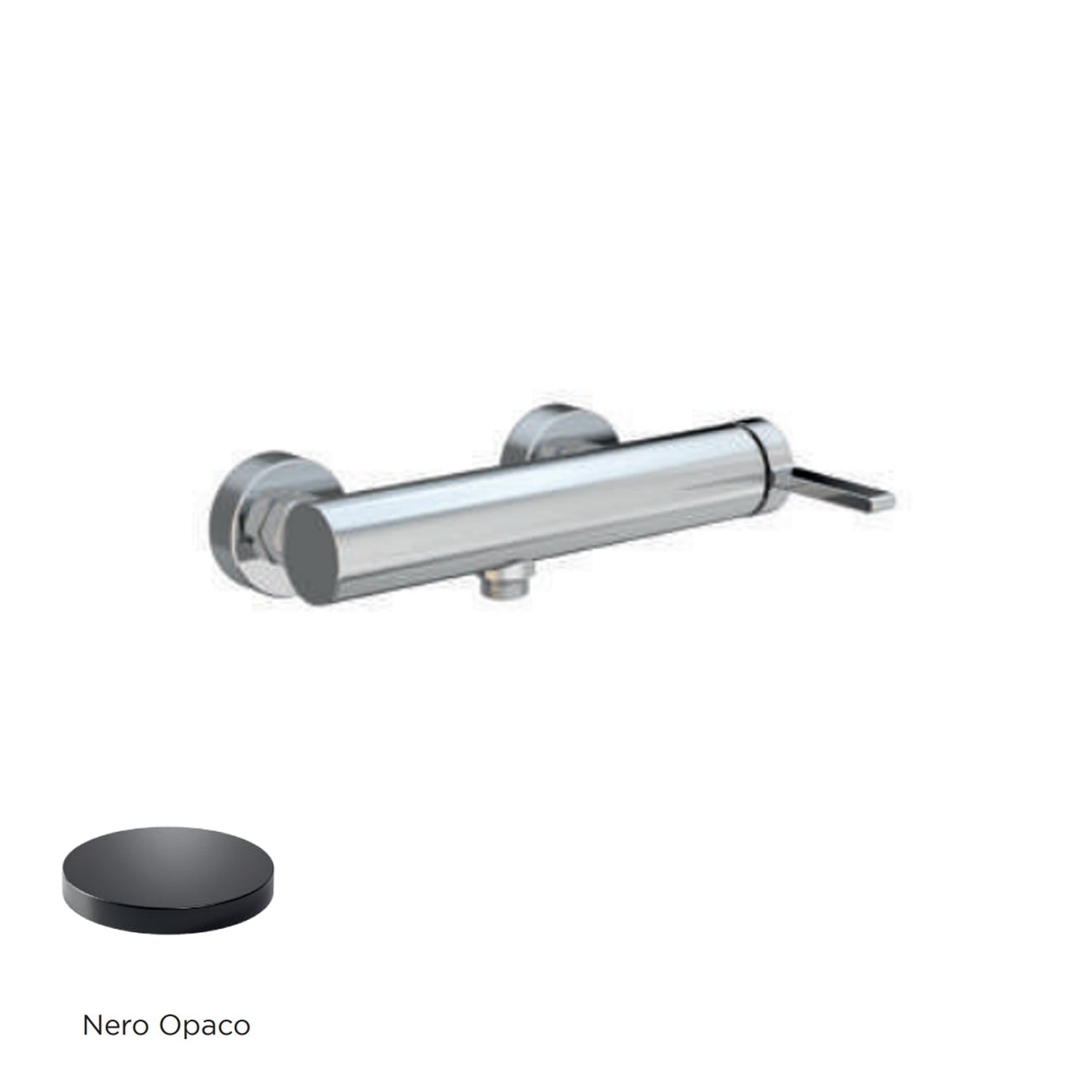 Miscelatore monocomando esterno per doccia RubiFlux serie Tundra - Nero Opaco by CeramicStore | Lo specialista del tuo bagno