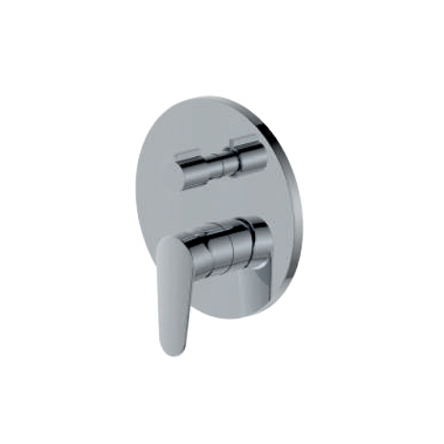 Miscelatore monocomando da incasso per doccia con deviatore RubiFlux serie Ampra - Cromo by CeramicStore | Lo specialista del tuo bagno