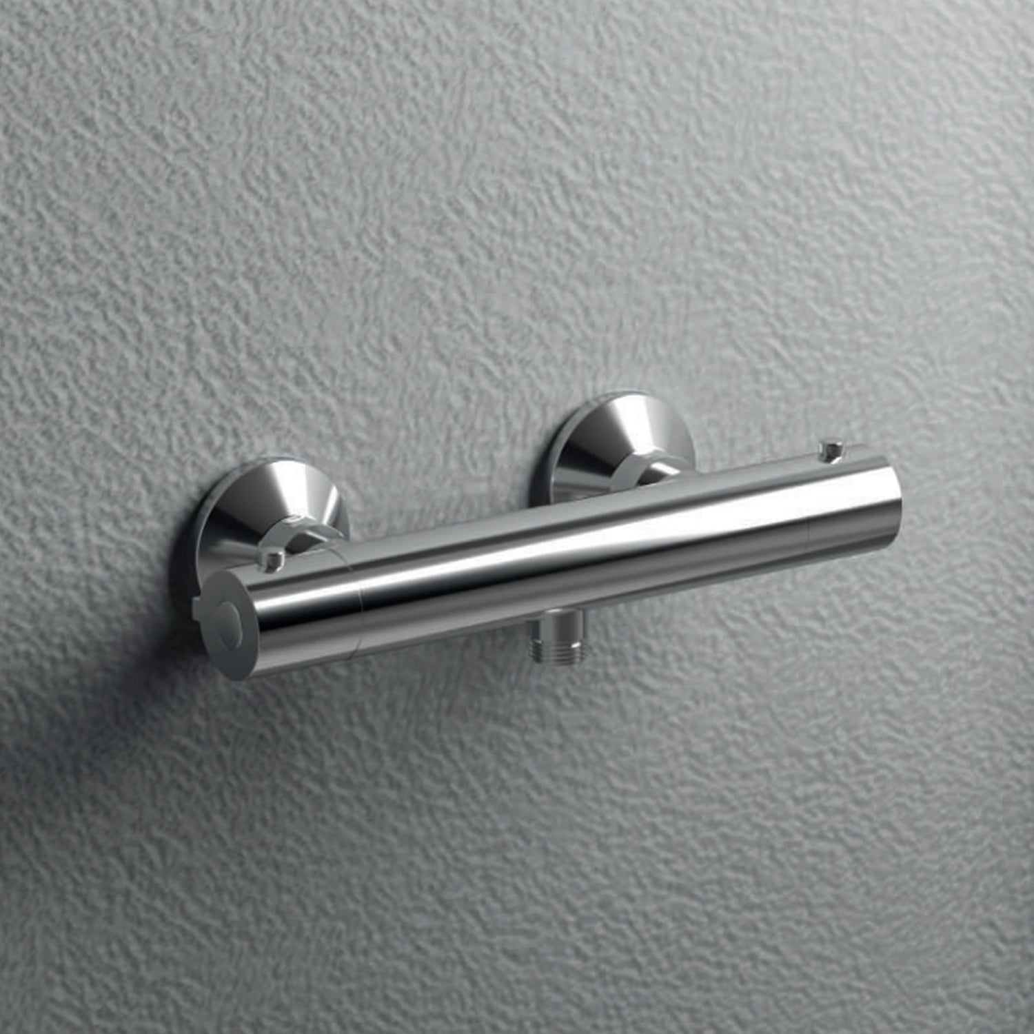  Miscelatore monocomando esterno termostatico per doccia RubiFlux serie Ampra - Cromo by CeramicStore | Lo specialista del tuo bagno