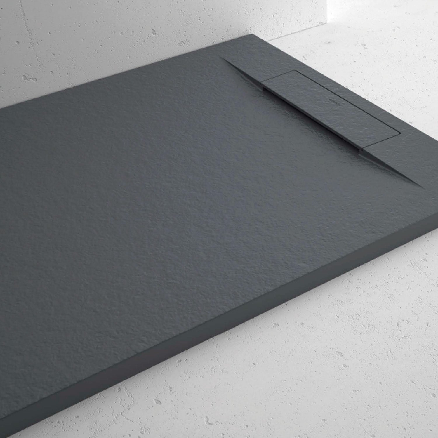 Piatto doccia in resina modello Titano 70x100 cm antracite effetto pietra by CeramicStore | Lo specialista del tuo bagno
