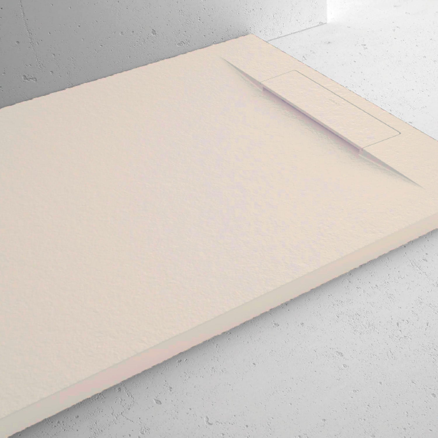  Piatto doccia in resina modello Titano 90x110 cm crema effetto pietra by CeramicStore | Lo specialista del tuo bagno
