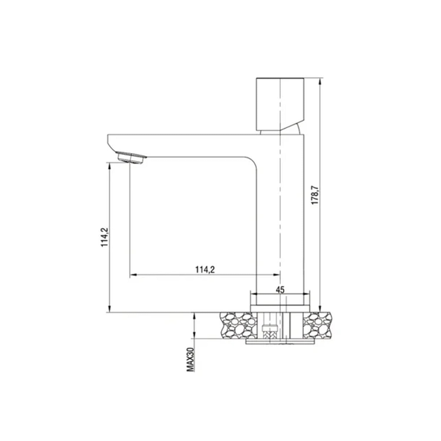 Kit miscelatore lavabo + bidet + doccia a due vie RubiFlux serie Lilium Modello Black con piletta clic-clac - Nero Opaco 2