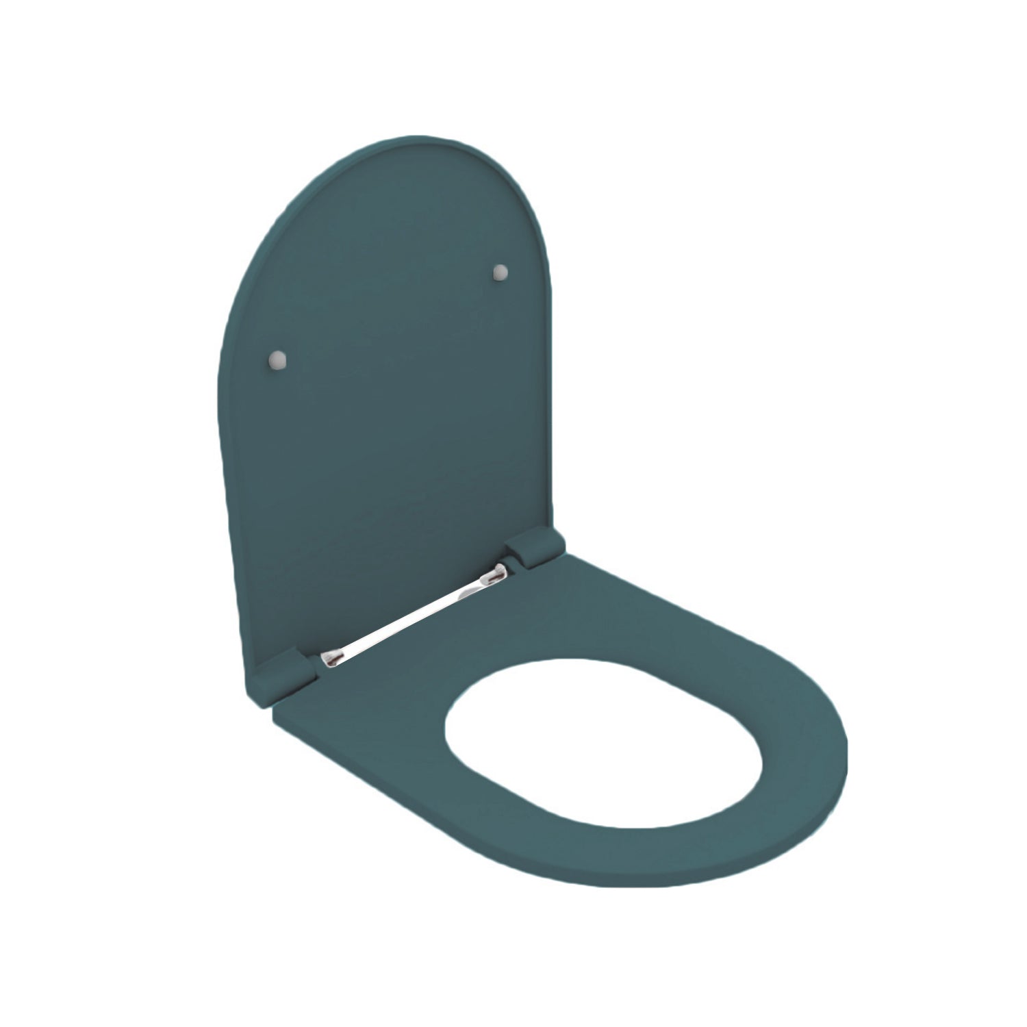  Copriwater Soft Close per vaso sospeso BathCore serie Infinity color Verde Petrolio Opaco