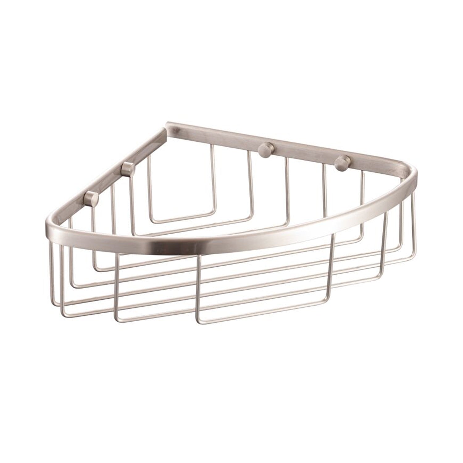 Angoliera porta oggetti in ottone h70mm nichel spazzolato by CeramicStore | Lo specialista del tuo bagno